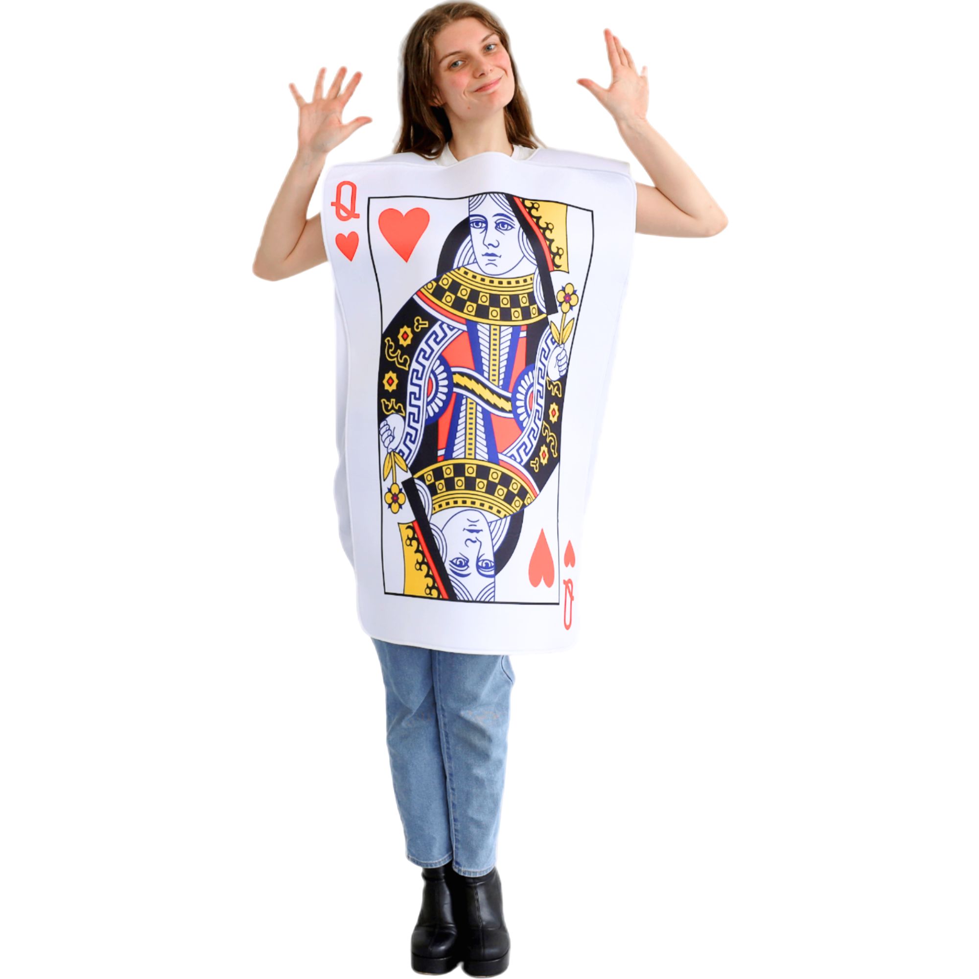 Adult Queen of Hearts Playing Card Costume