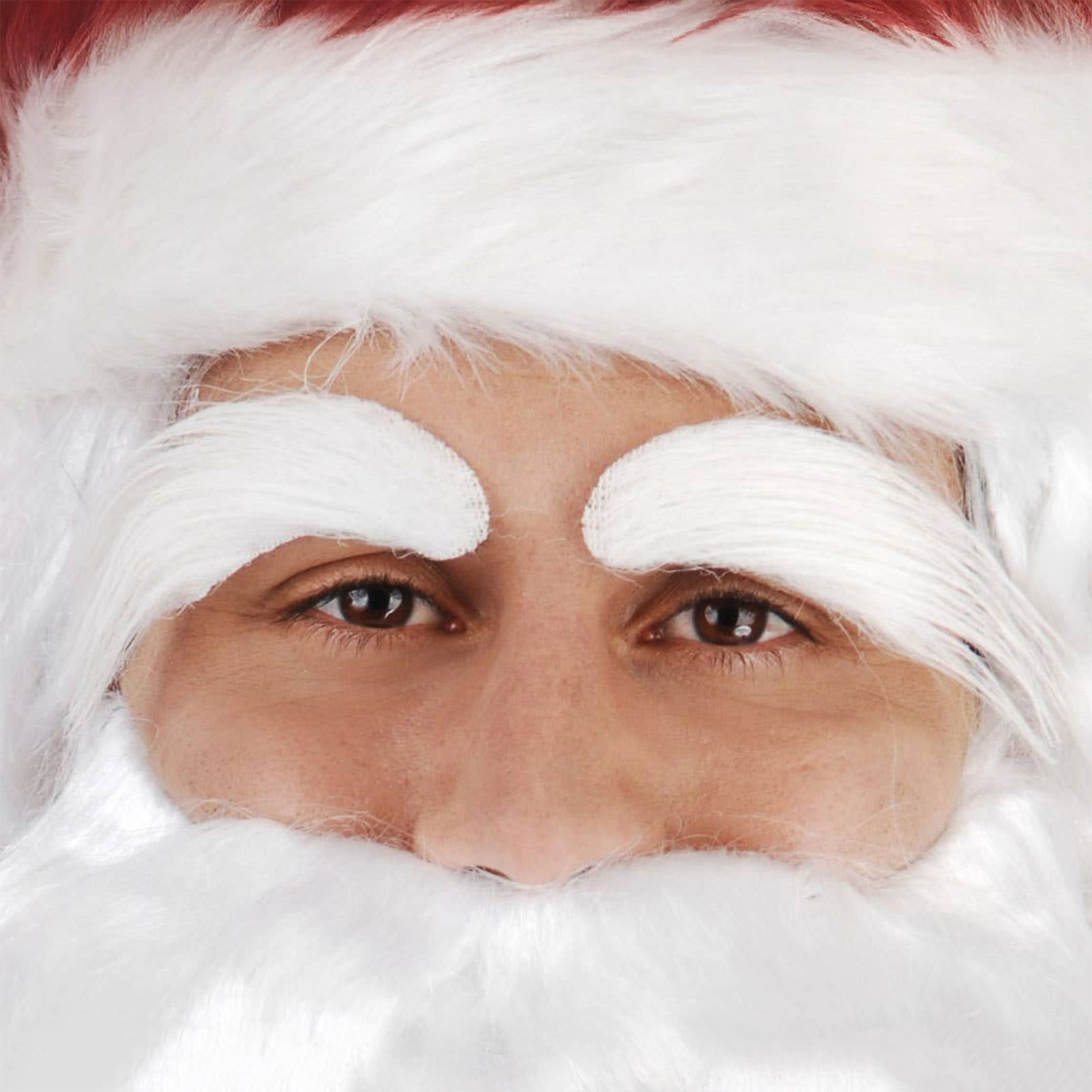 Adult White Santa Claus Eyebrows