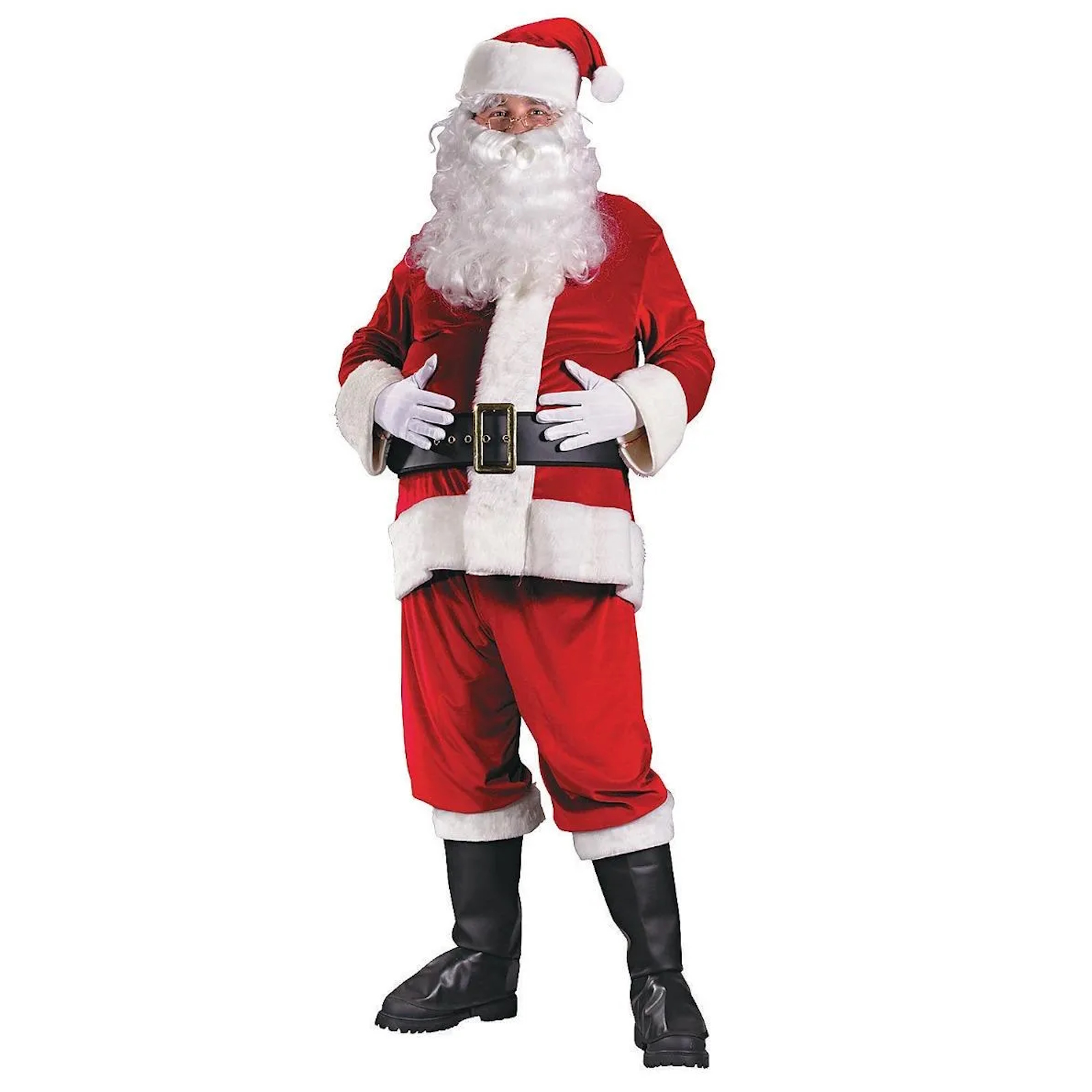 Rich Velvet Santa Suit Adult Costume Large