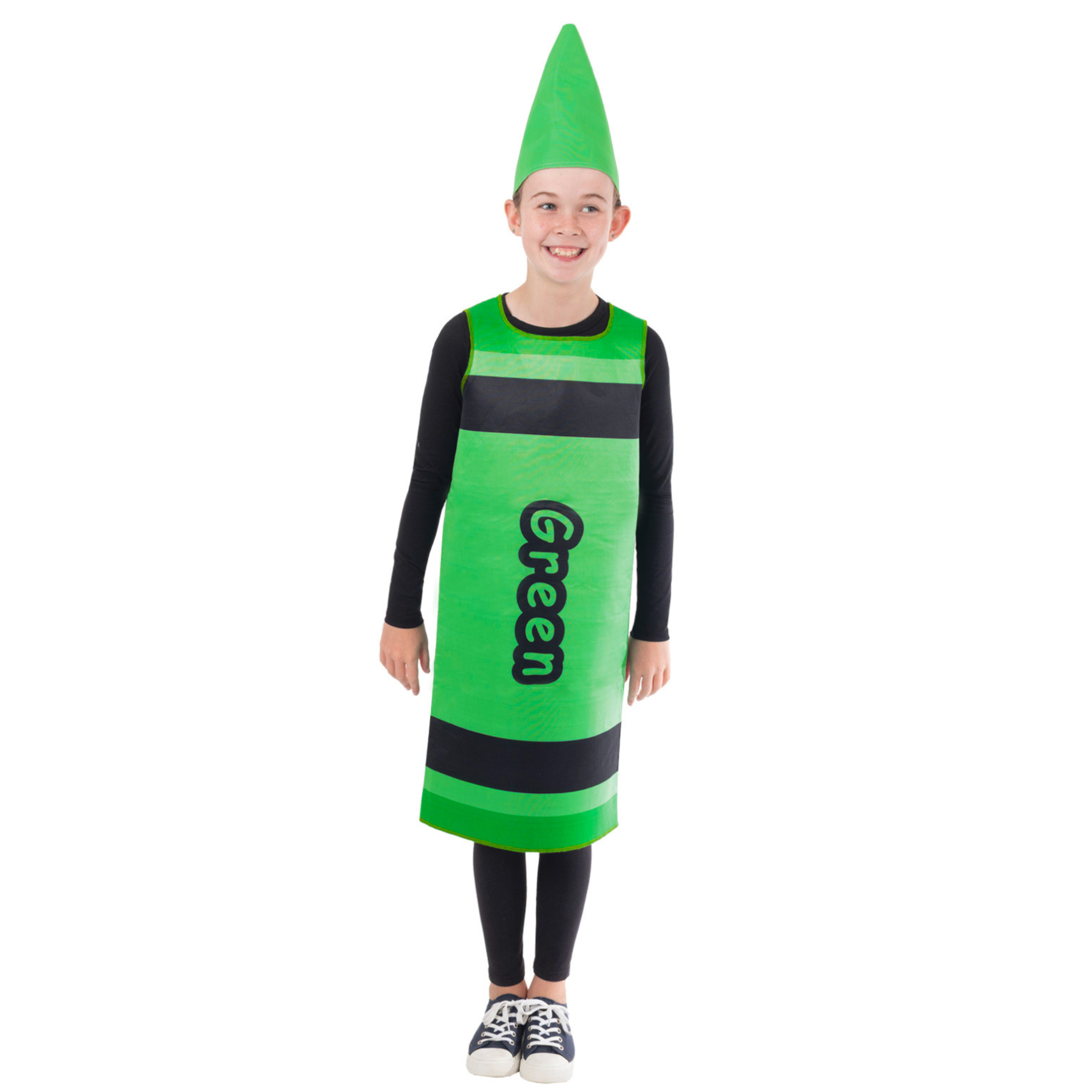 Green Crayon Kids Costume One Size  