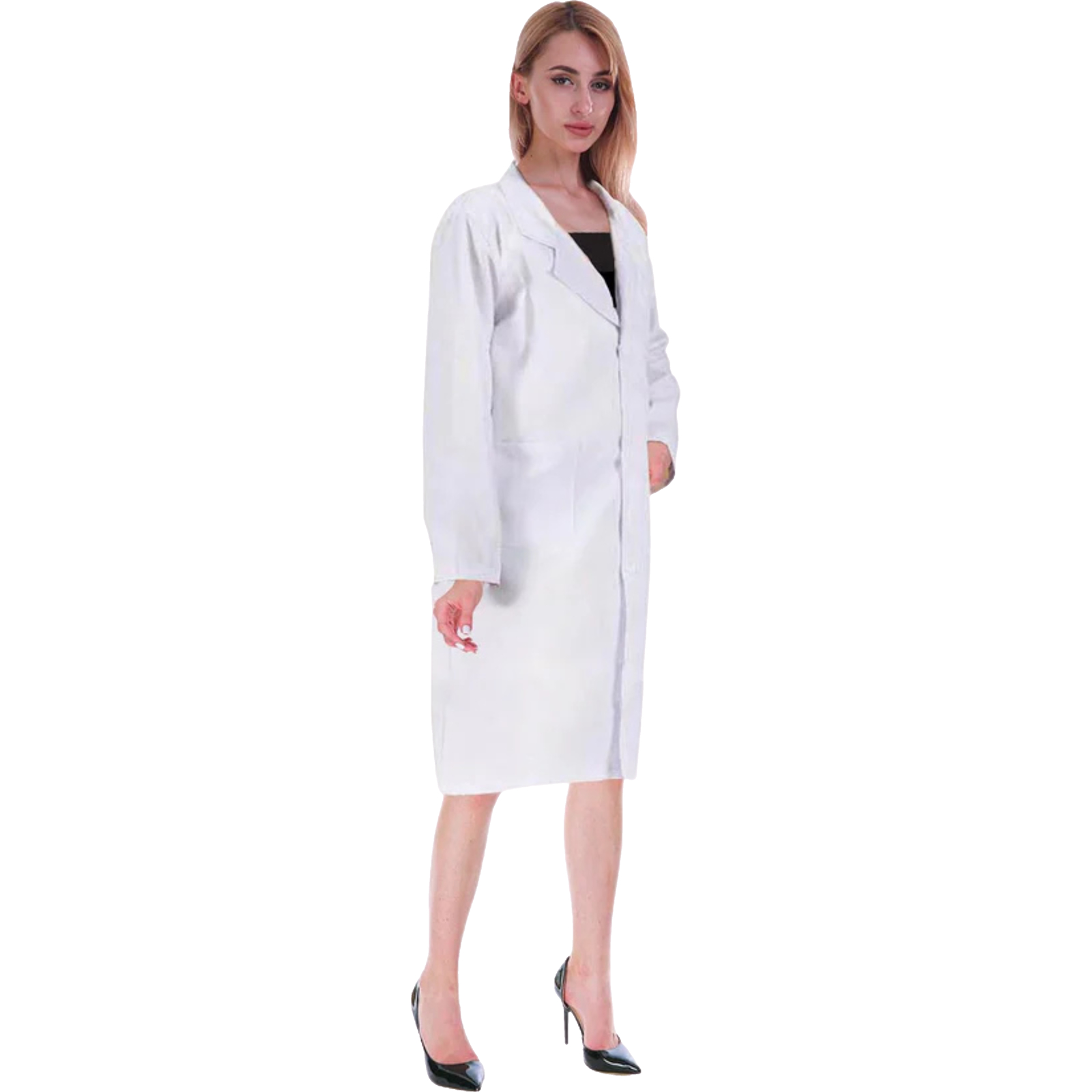 White Lab Coat Adult Costume L-XL