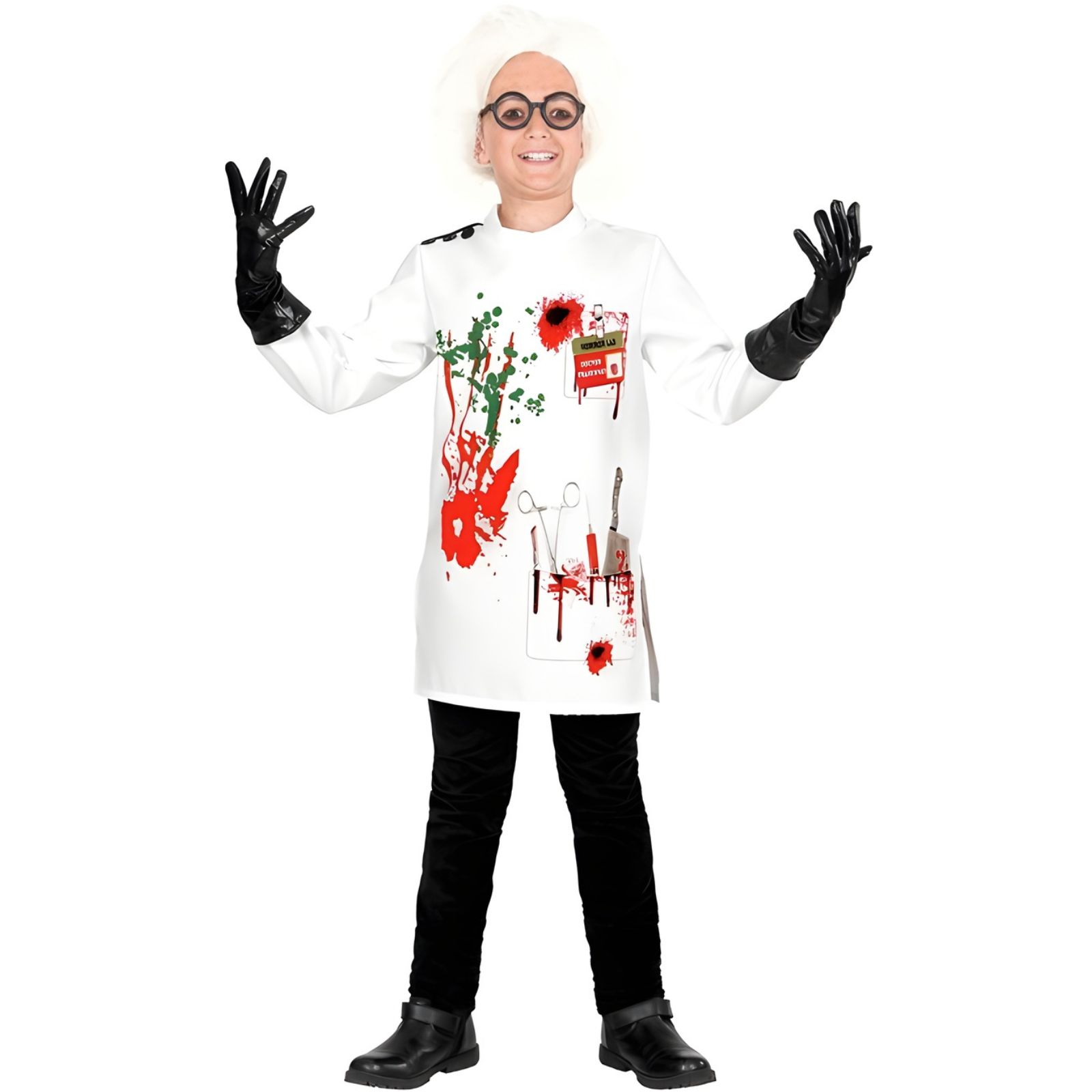 Kids Mad Scientist Costume 5-7 Years