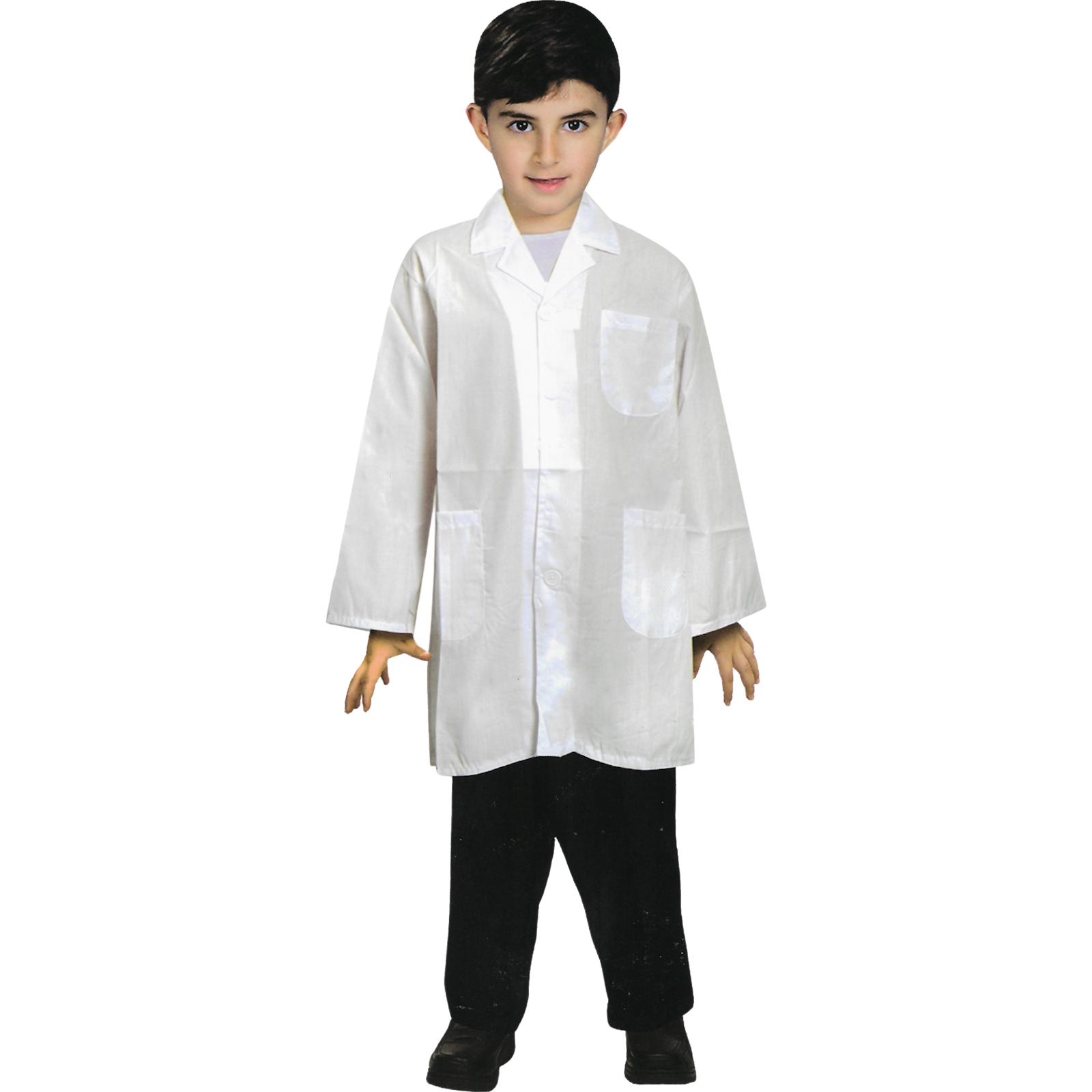 White Lab Coat Kids Costume 10-14 Years