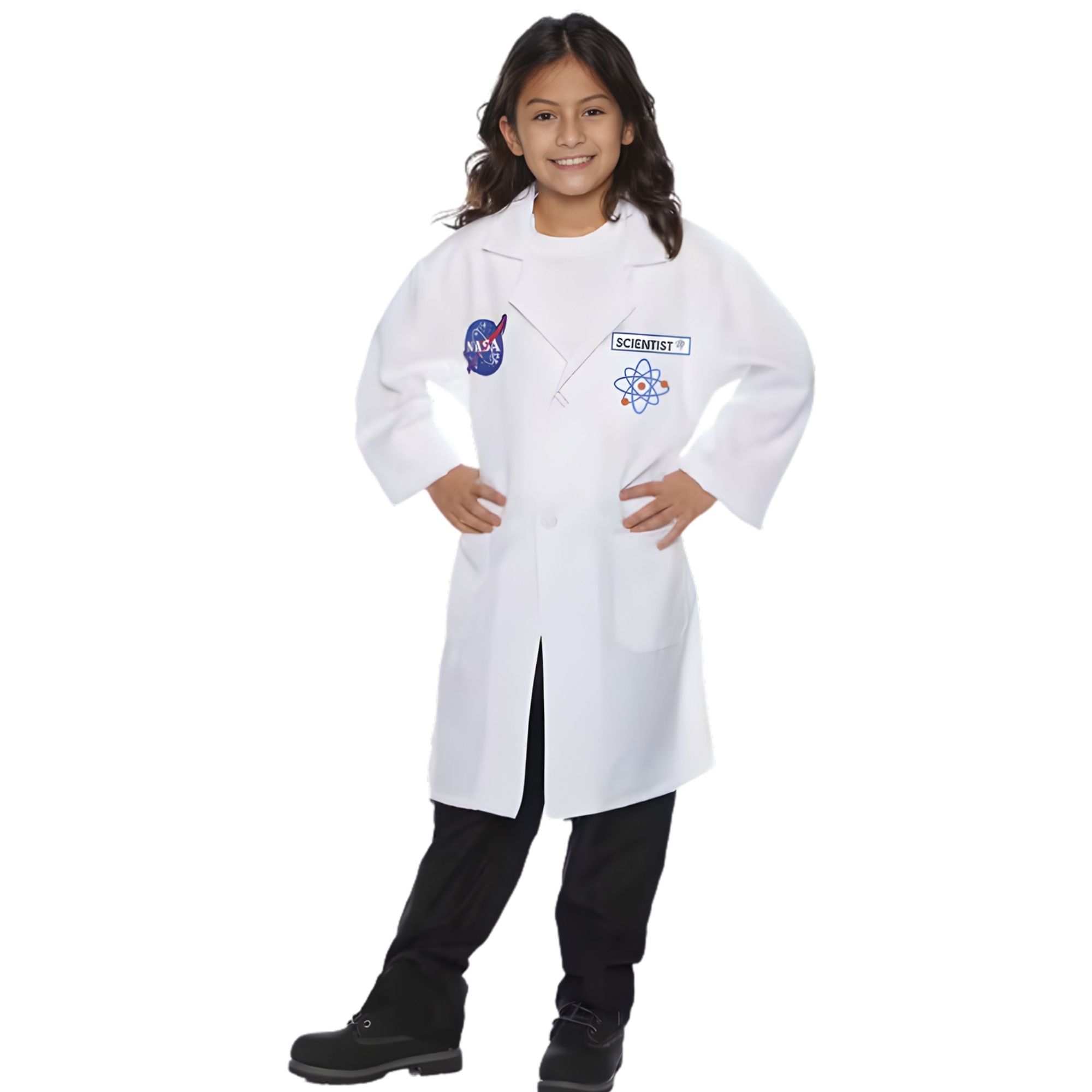 Kids Rocket Scientist Lab Coat Costume 4-6 Years