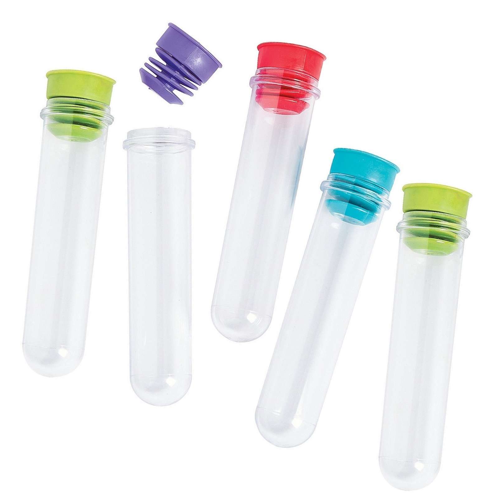  Imperfect Science Party Plastic Test Tubes (Pack of 12)