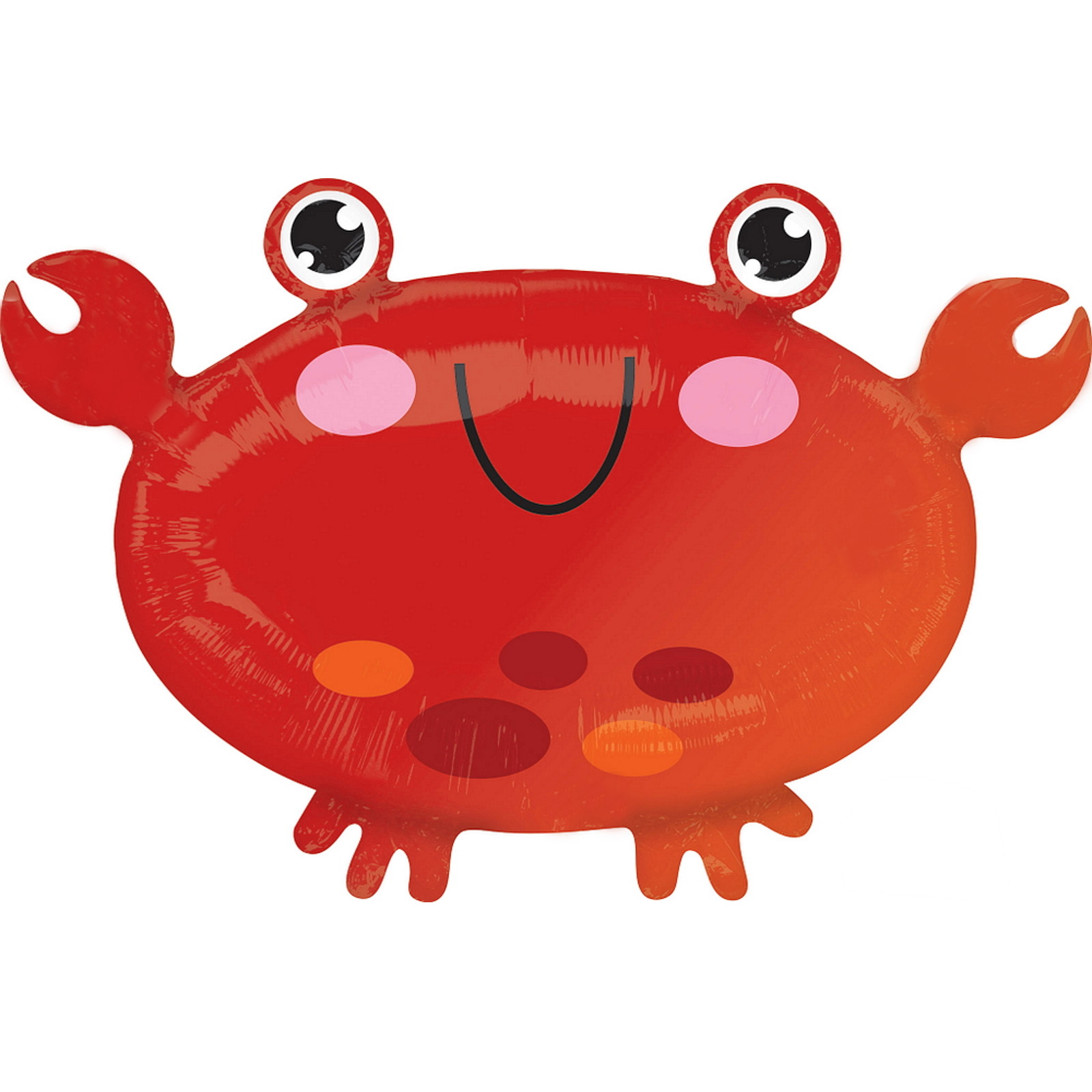 Happy Crab Foil Helium Balloon 73cm
