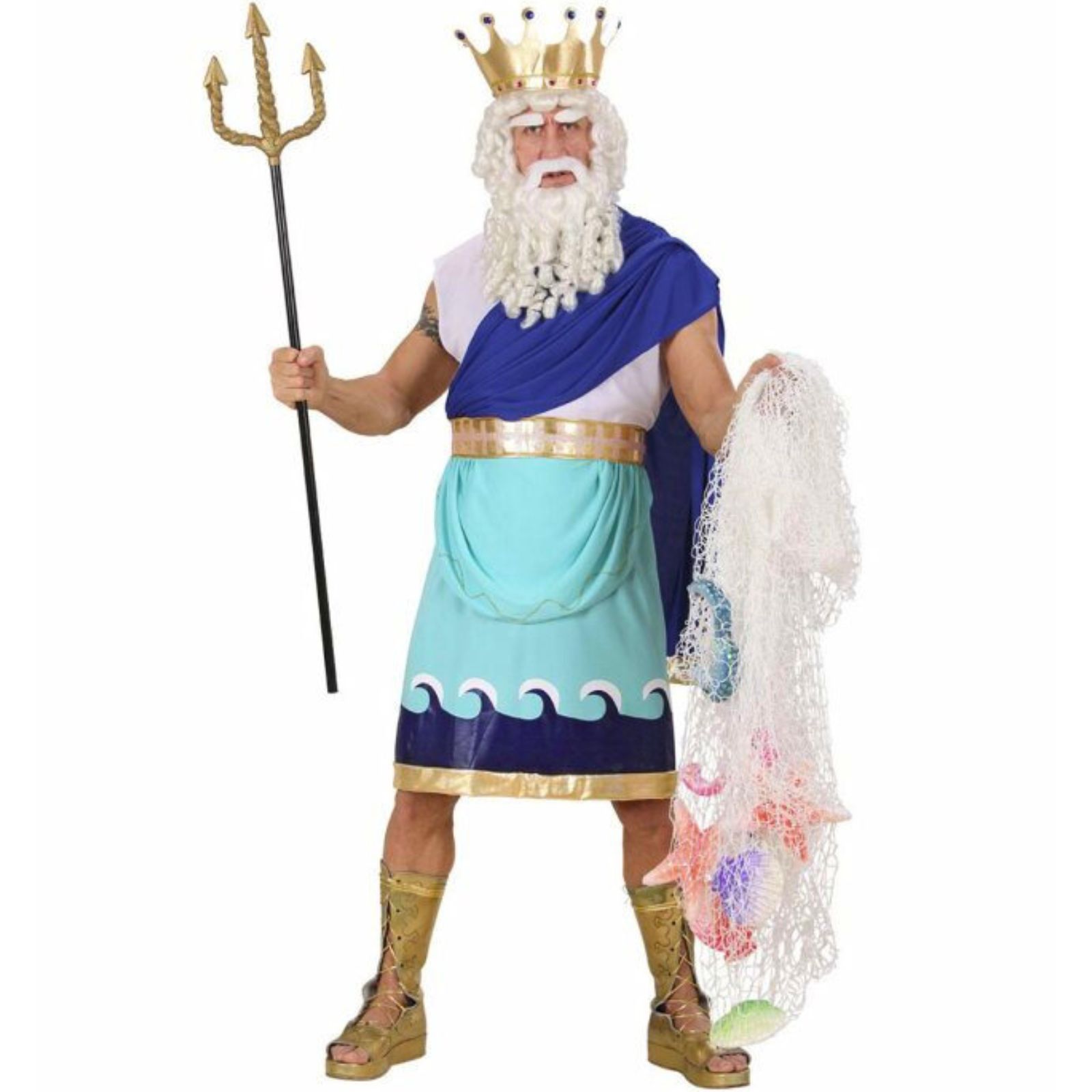 Poseidon Men's Costume Large