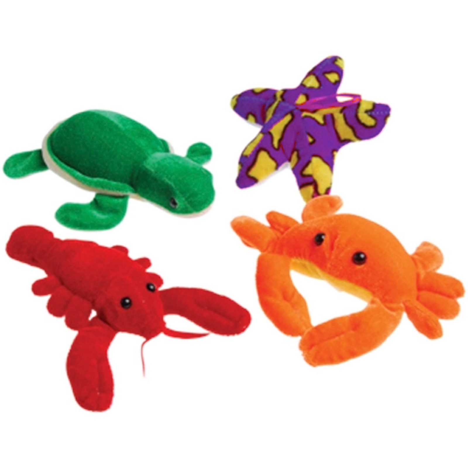  Plush Sea Creatures (Pack of 12)