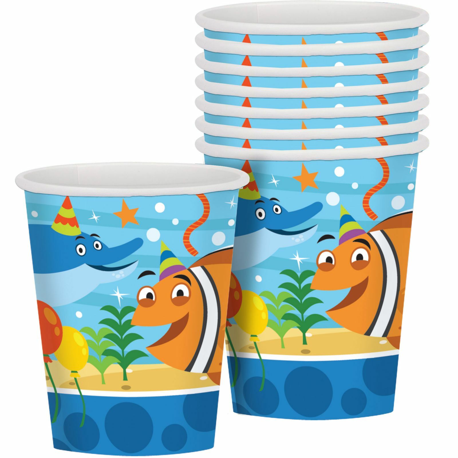 Ocean Buddies Paper Cups (Pack of 8)