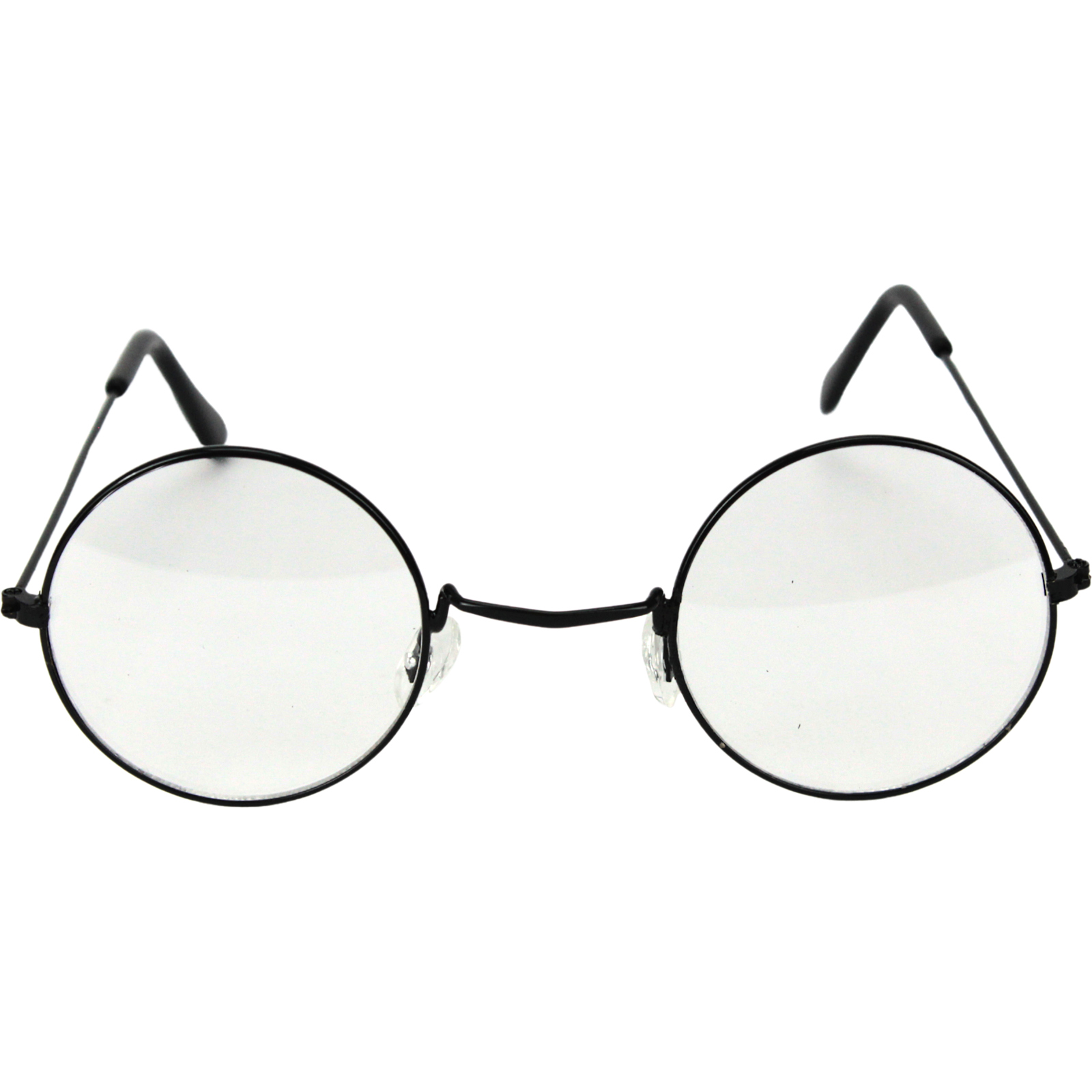 Kids Clear Black Round Glasses