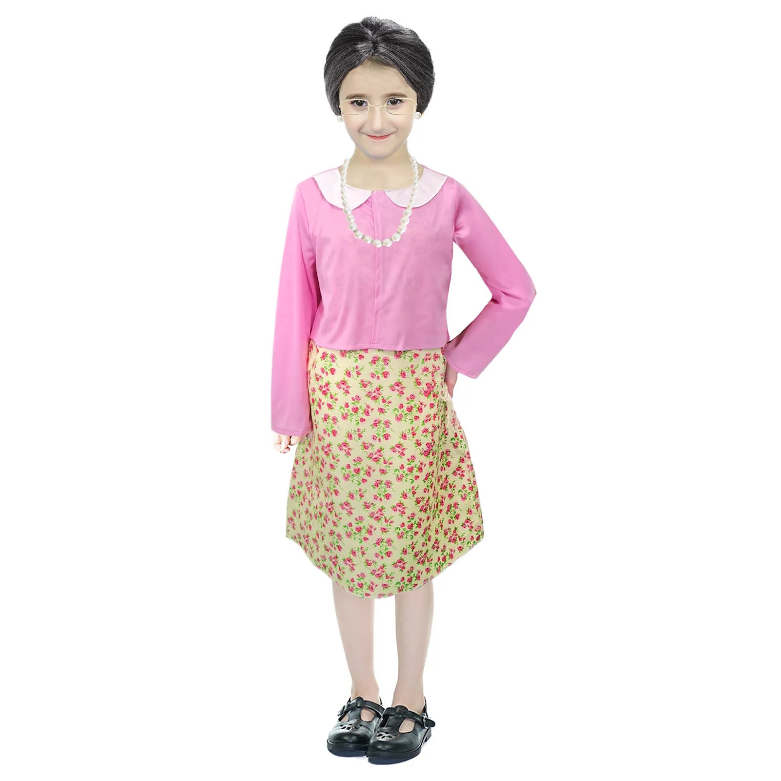 Girls Old Lady Costume 