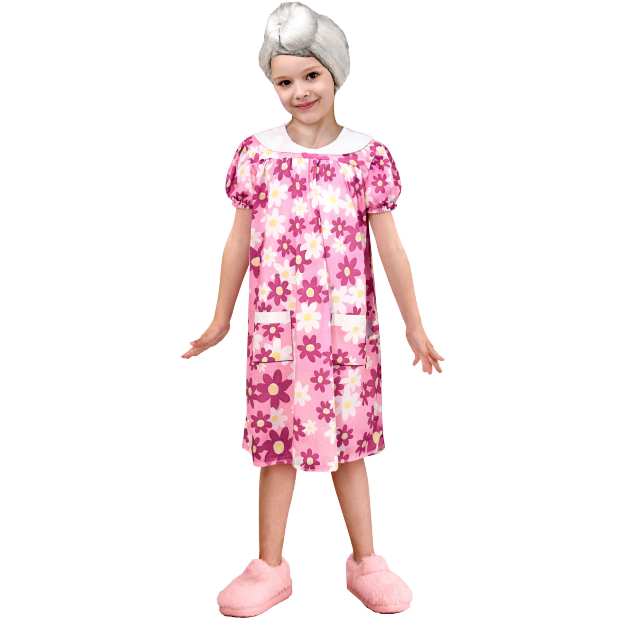 Girls Grandma Moo Moo Costume 10-12 Years