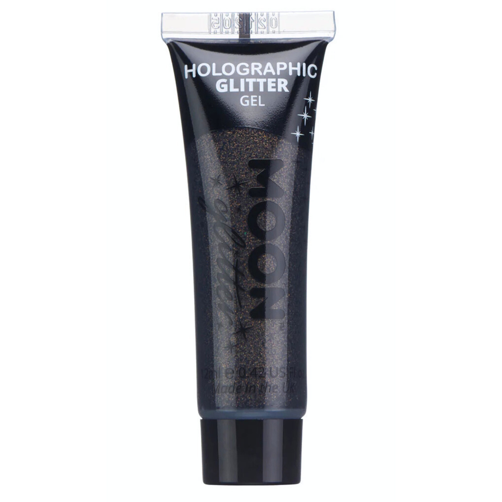Moon Holographic Black Fine Glitter Gel 12ml