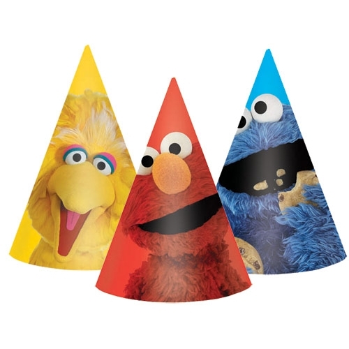 Sesame Street Party Hats (Pack of 8)