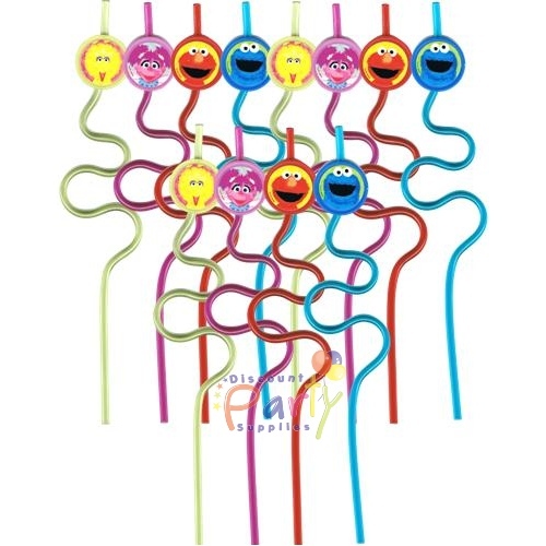 Sesame Street Krazy Straws (Pack of 12)