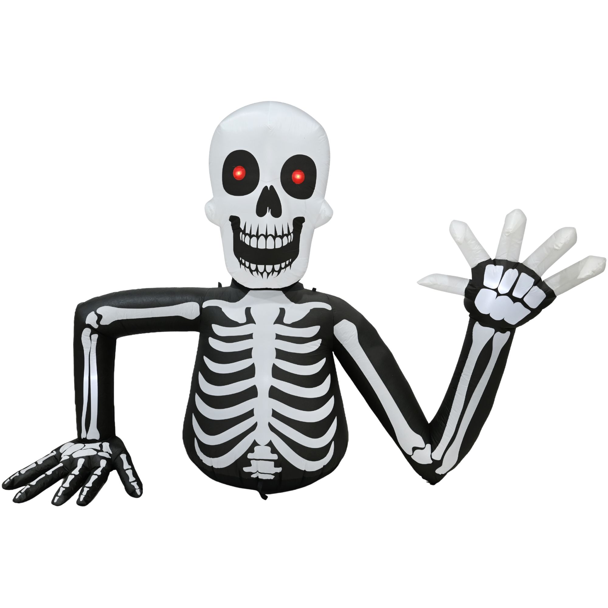 Inflatable Halloween Skeleton With LED Lights 1.8m