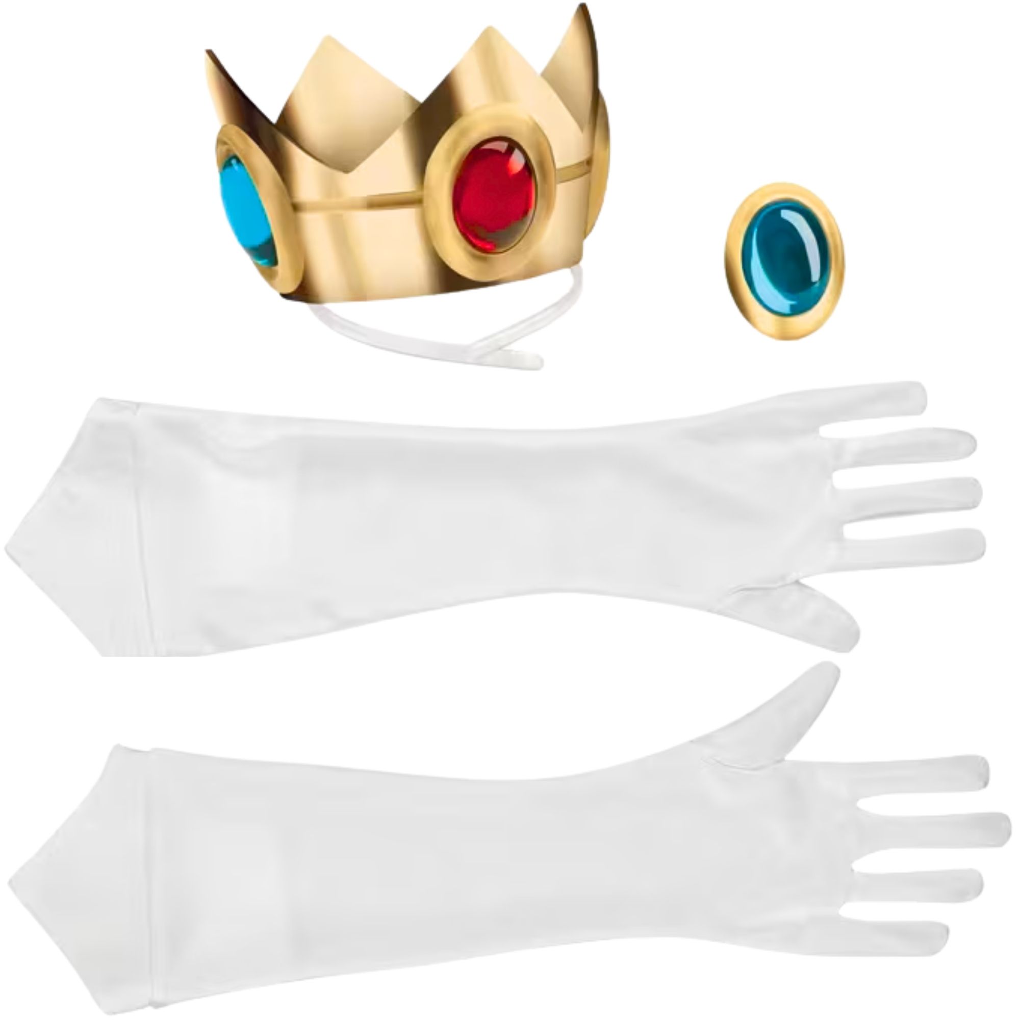 Adult Super Mario Princess Peach Accessory Set