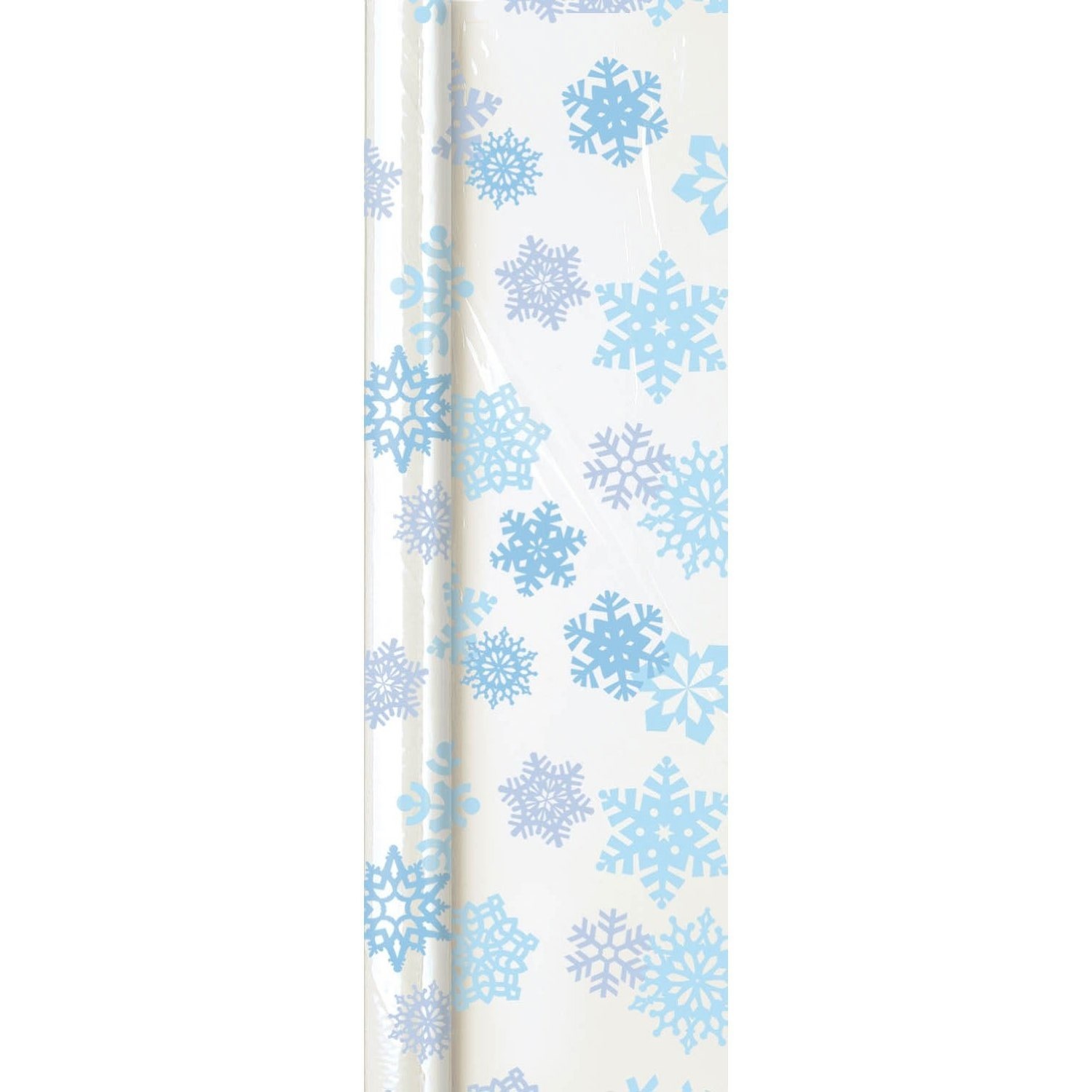 Snowflake Plastic Table Roll Tablecloth 30m