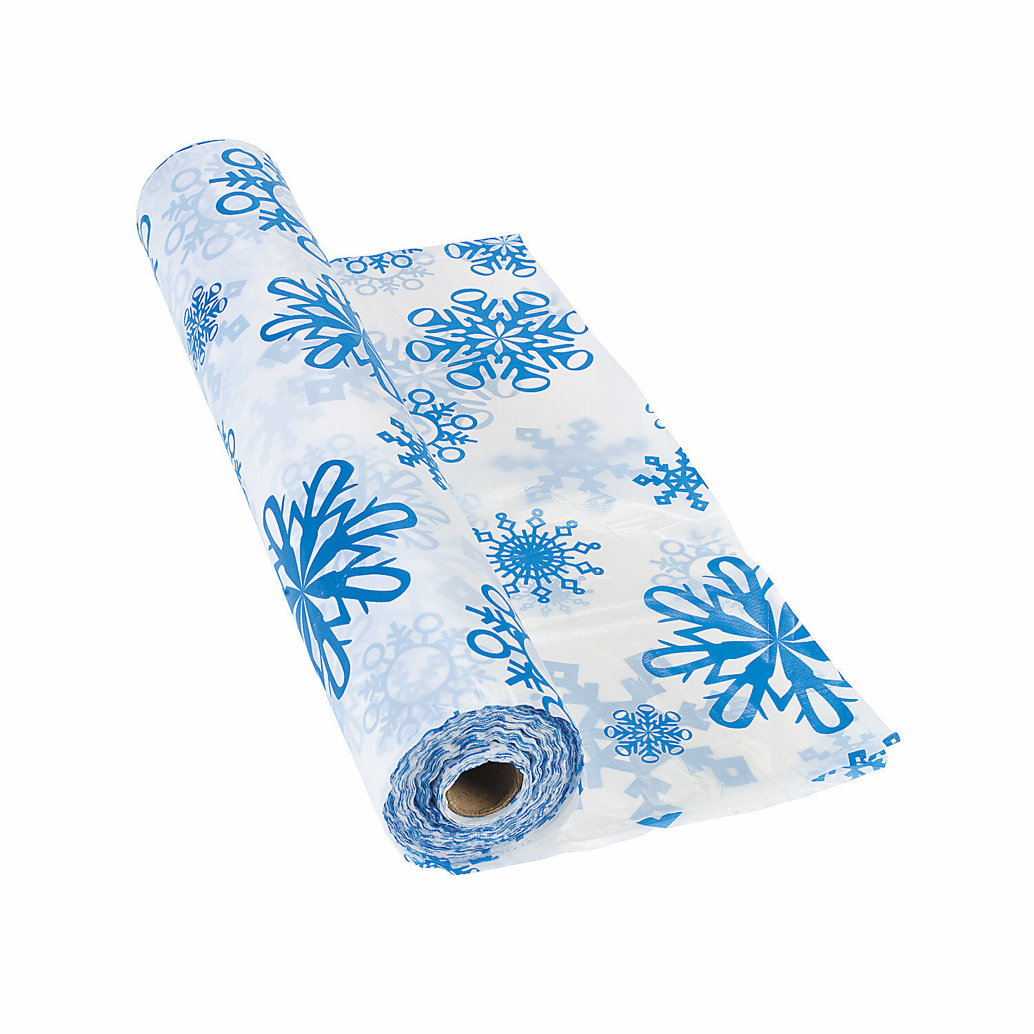 Snowflake Plastic Table Roll Tablecloth 30m