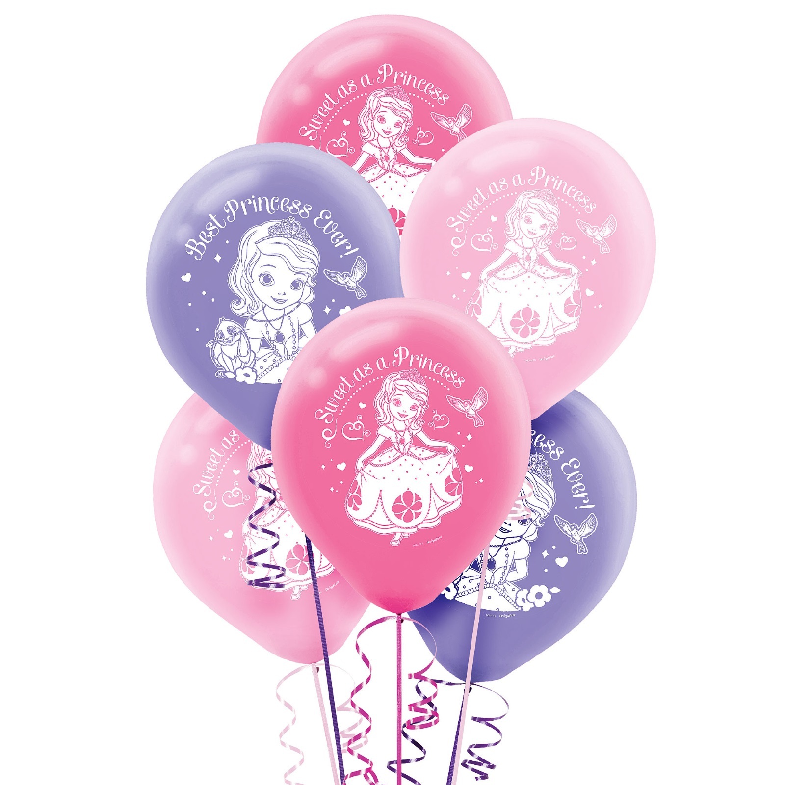 Sofia the First Balloons (Pack of 6)