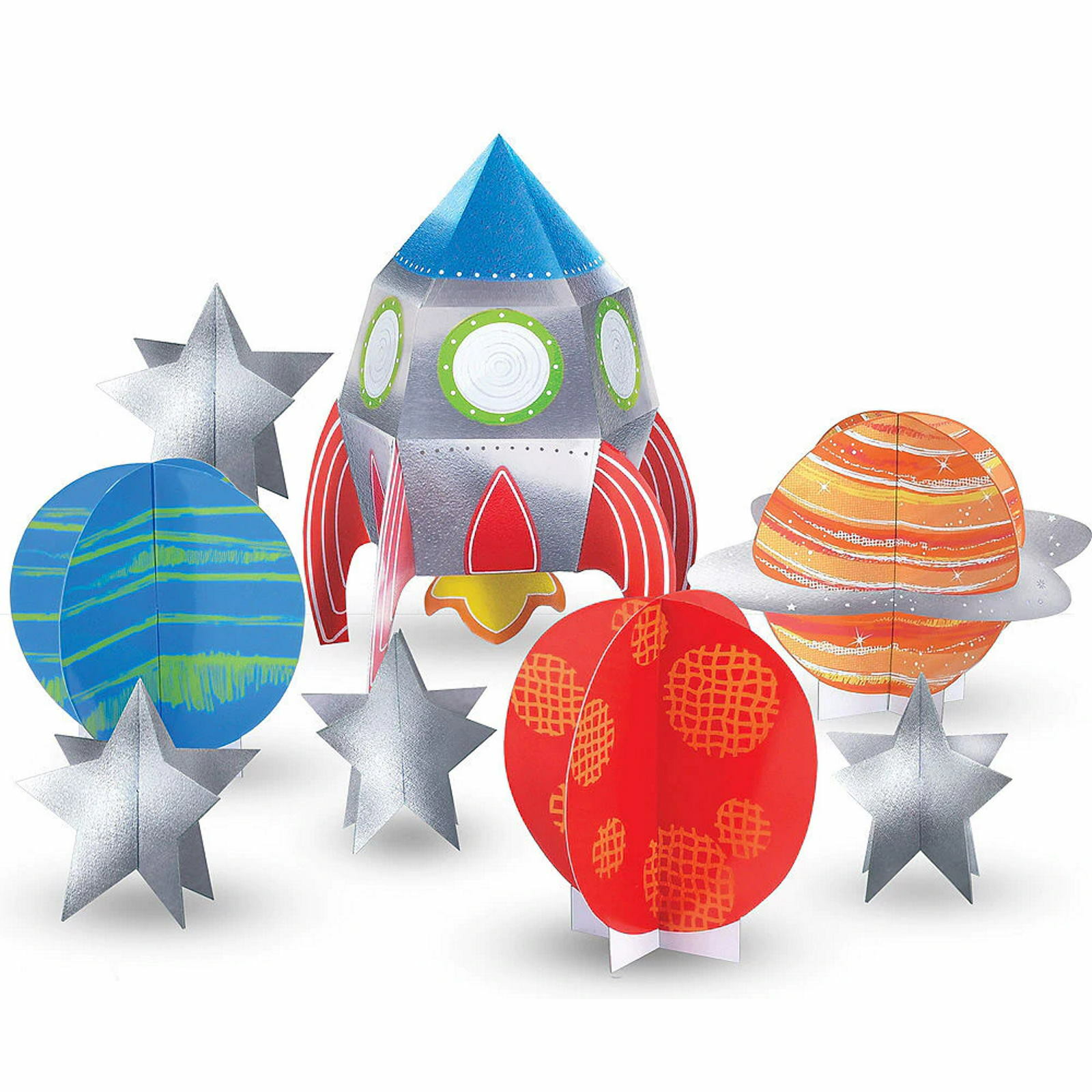 Blast Off Birthday Table Decoration Kit 