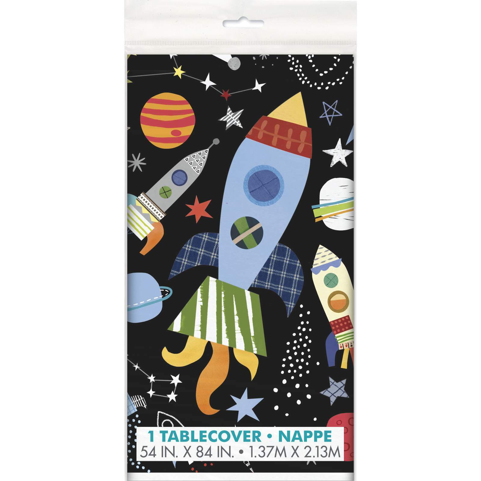 Outer Space Plastic Tablecloth