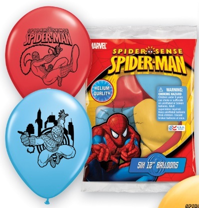 Spiderman Balloons (Pack of 6)