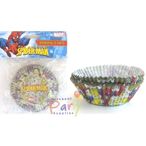 Spiderman Baking Cups/Cupcake Liners (Pack of 50)
