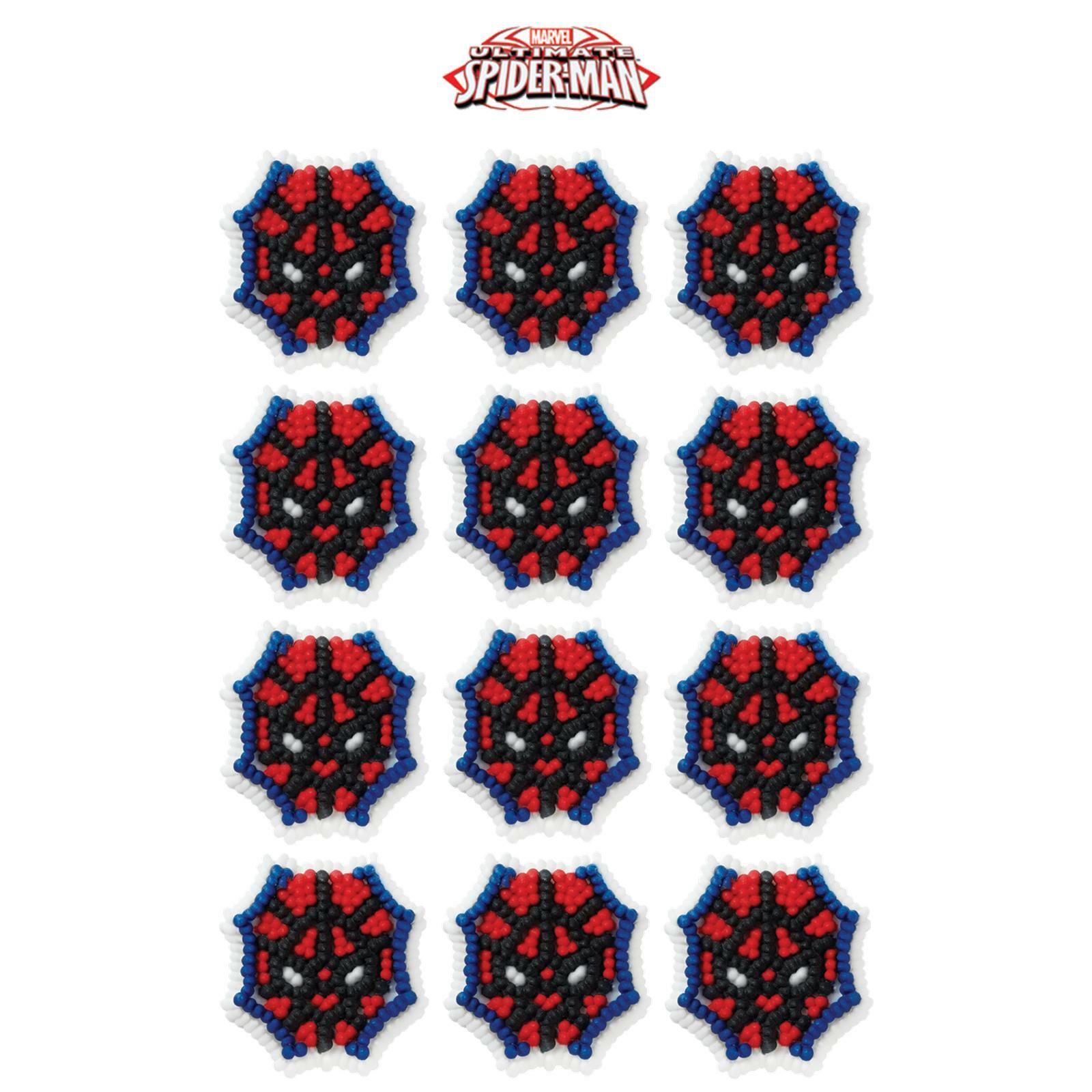 Ultimate Spiderman Edible Icing Decorations (Pack of 12)