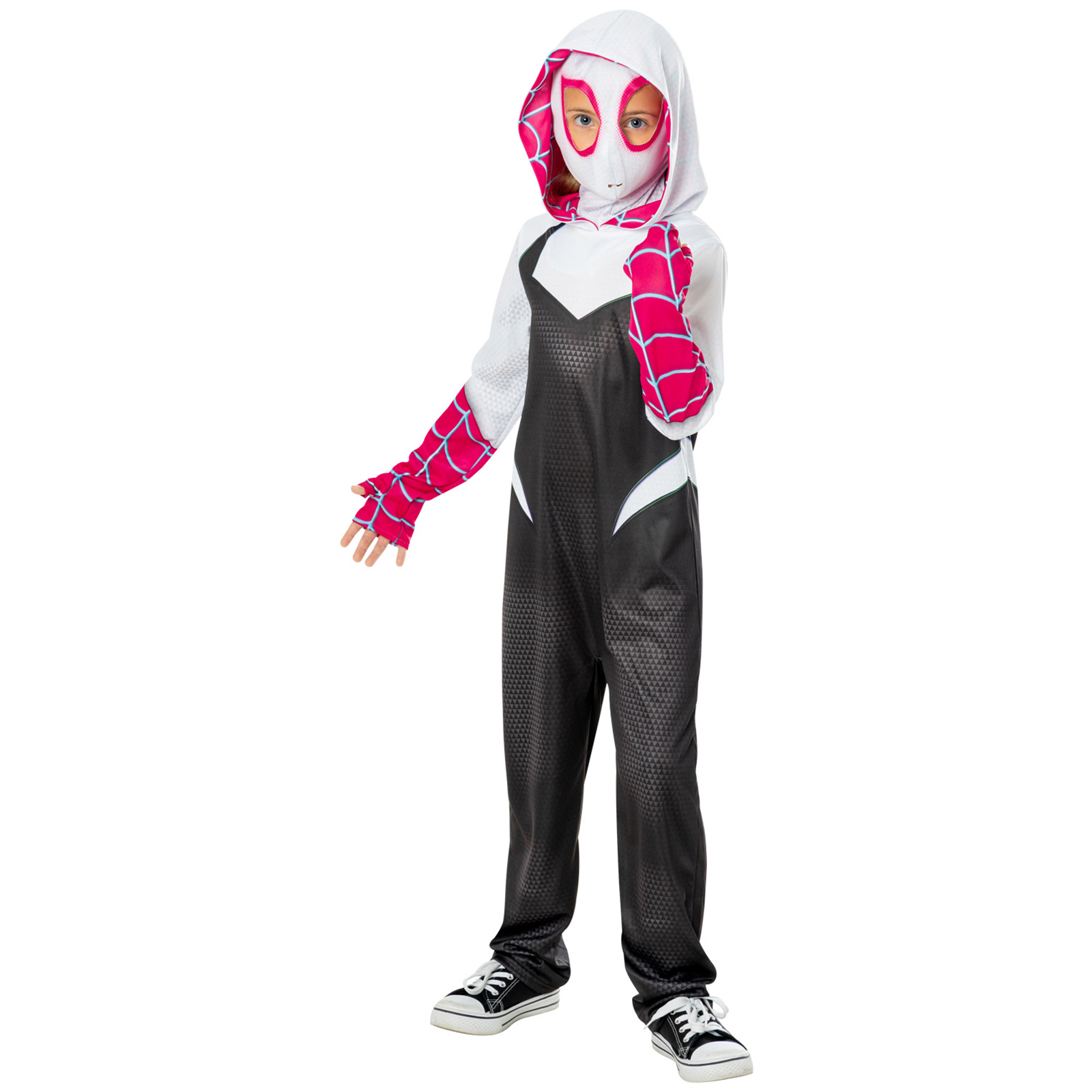 Spiderman Gwen Stacy Ghost Spider Deluxe Kids Costume (9-10 Years)