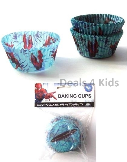Spiderman Baking Cups/Patty Pans (Pack of 50)