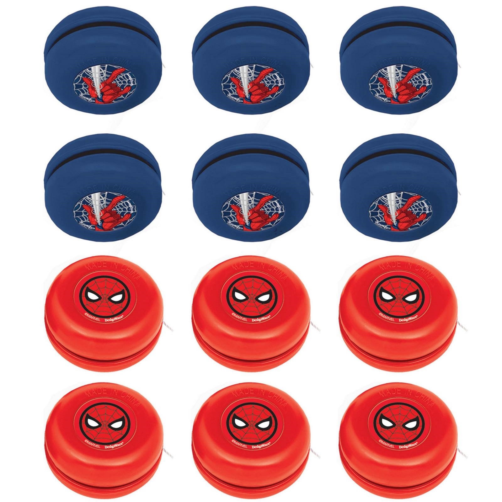 Spiderman Yo-Yos (Pack of 12)