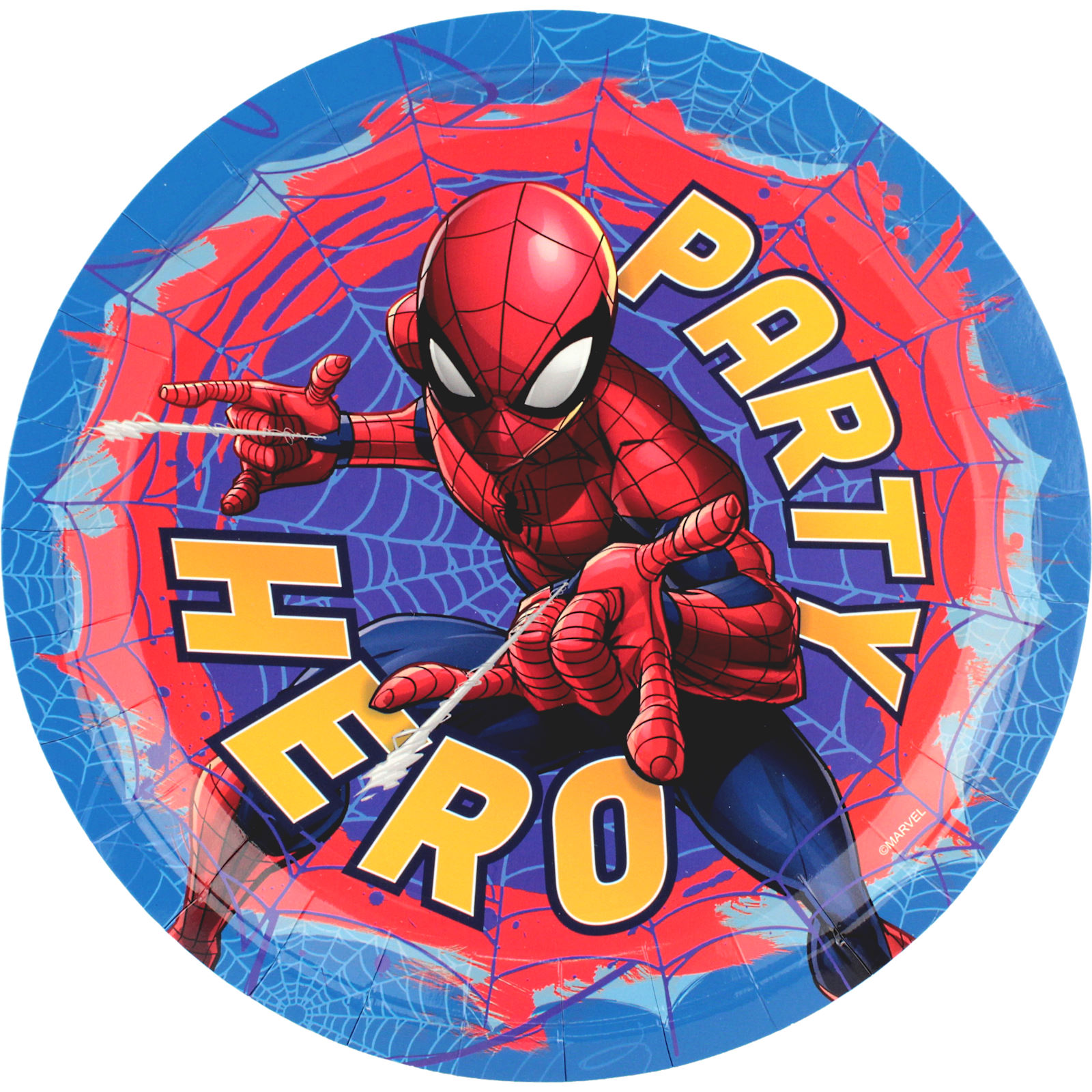 Spiderman Party Hero Large Paper Plates (Pack of 8)