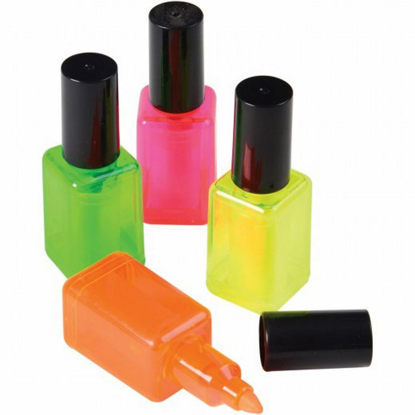 Nail Polish Neon Highlighter Pens (Pack of 4)