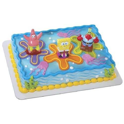 SpongeBob Squarepants Cake Decoration Kit (Set of 3 Toys)