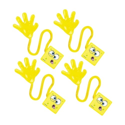 SpongeBob Squarepants Sticky Hands (Pack of 4)
