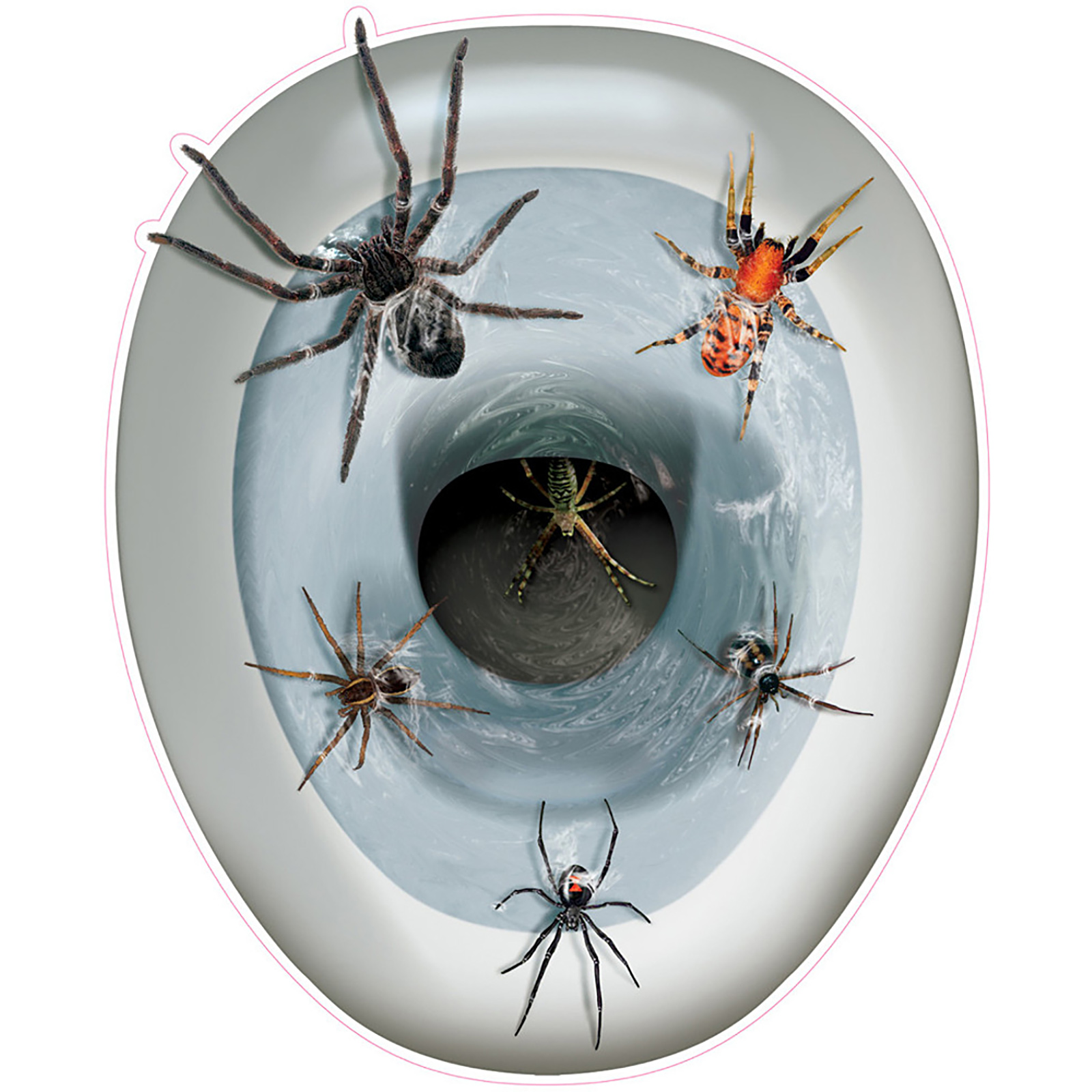 Insta Theme Spider Toilet Topper Peel and Place