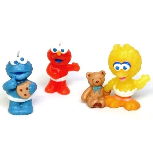 Sesame Street 1st Birthday Candles (Set of 3)