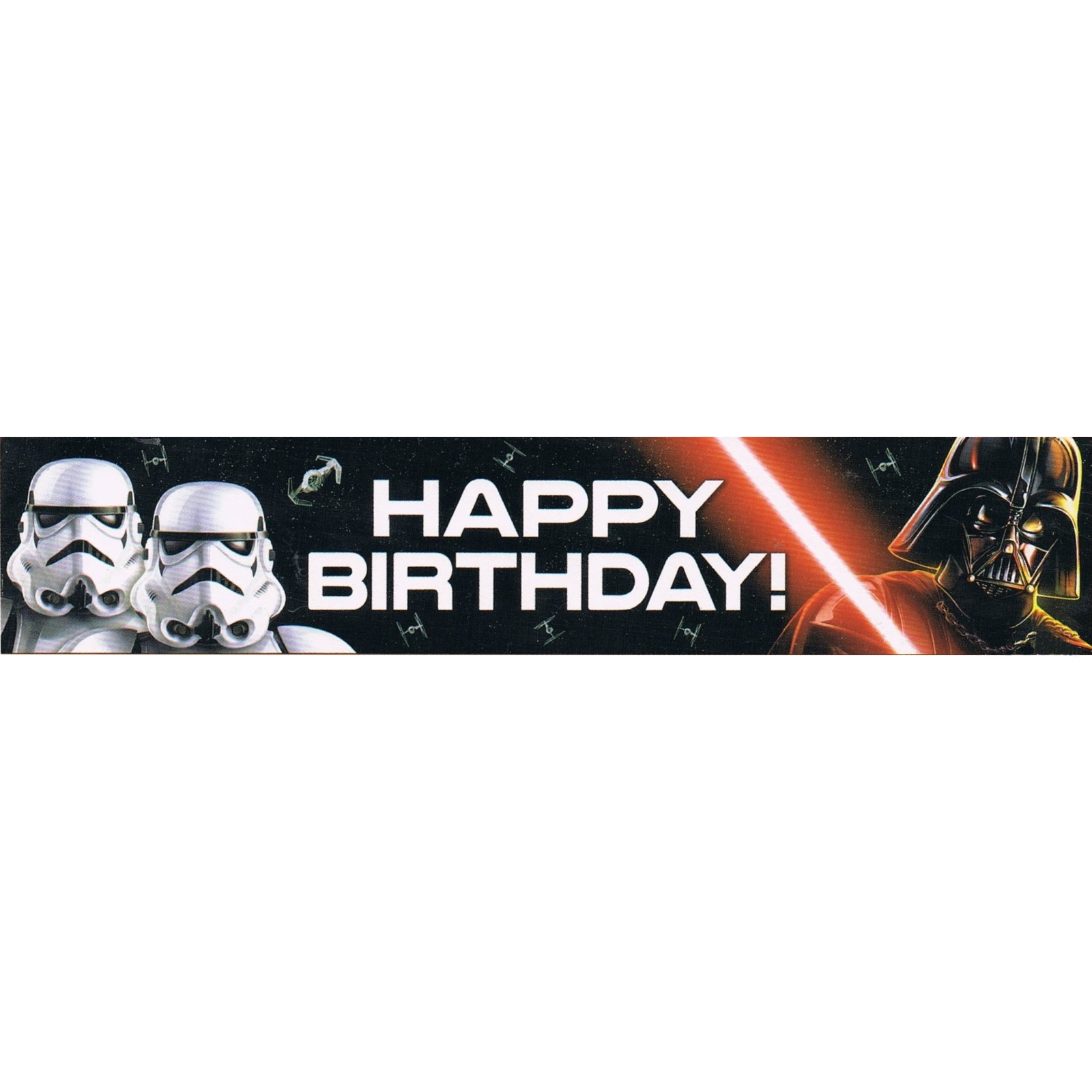 Star Wars Classic Happy Birthday Banner