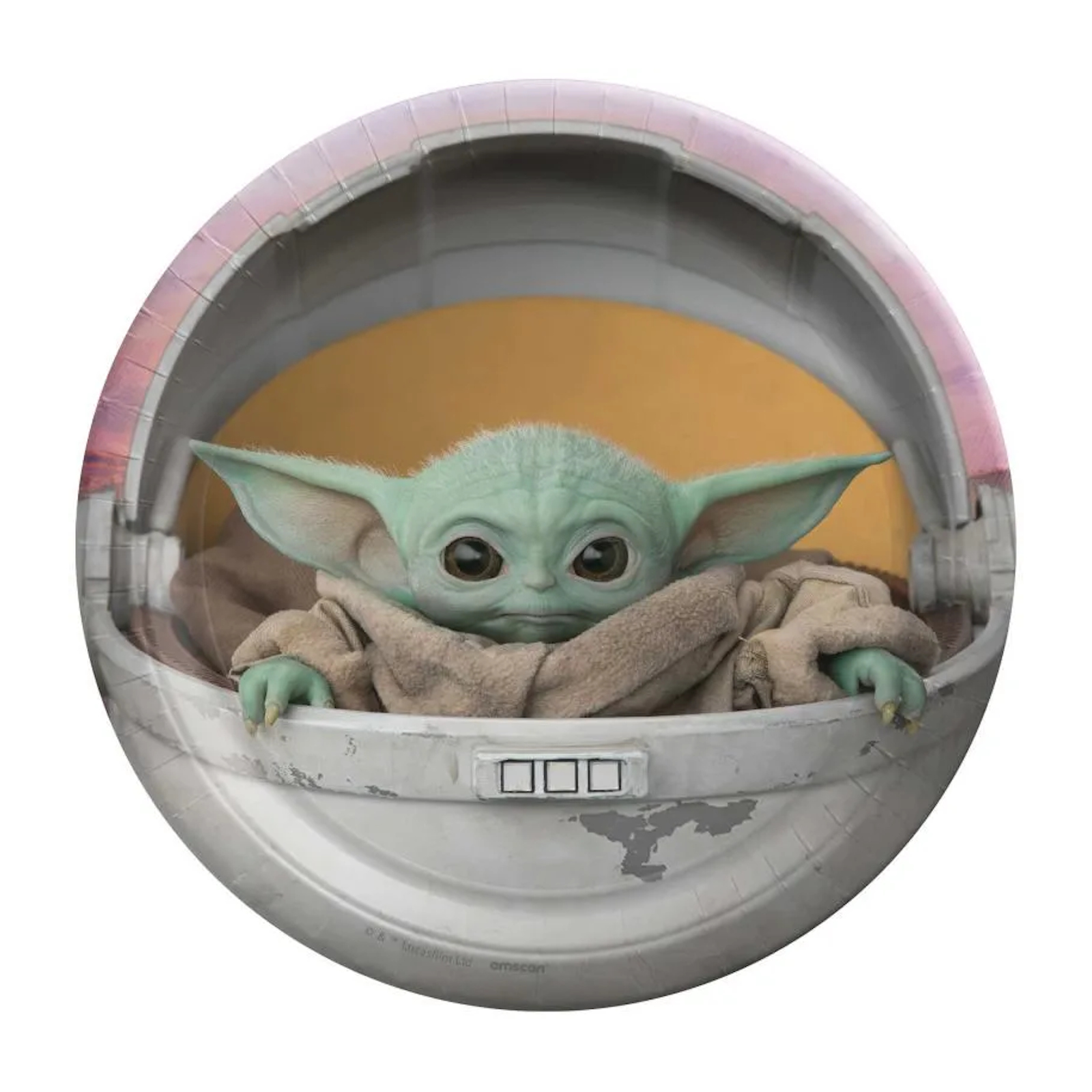 Star Wars The Mandalorian Baby Yoda Small Plates (Pack of 8)