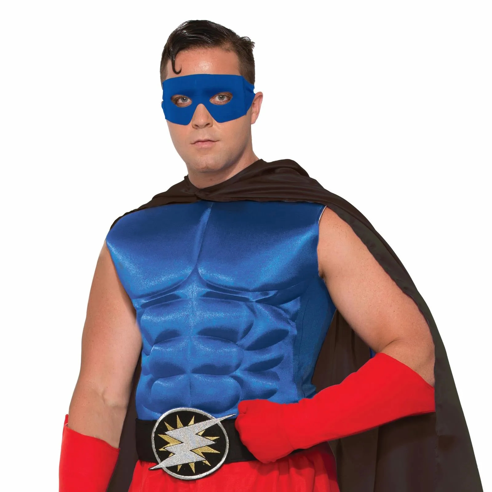 Superhero Blue Muscle Chest Costume Vest