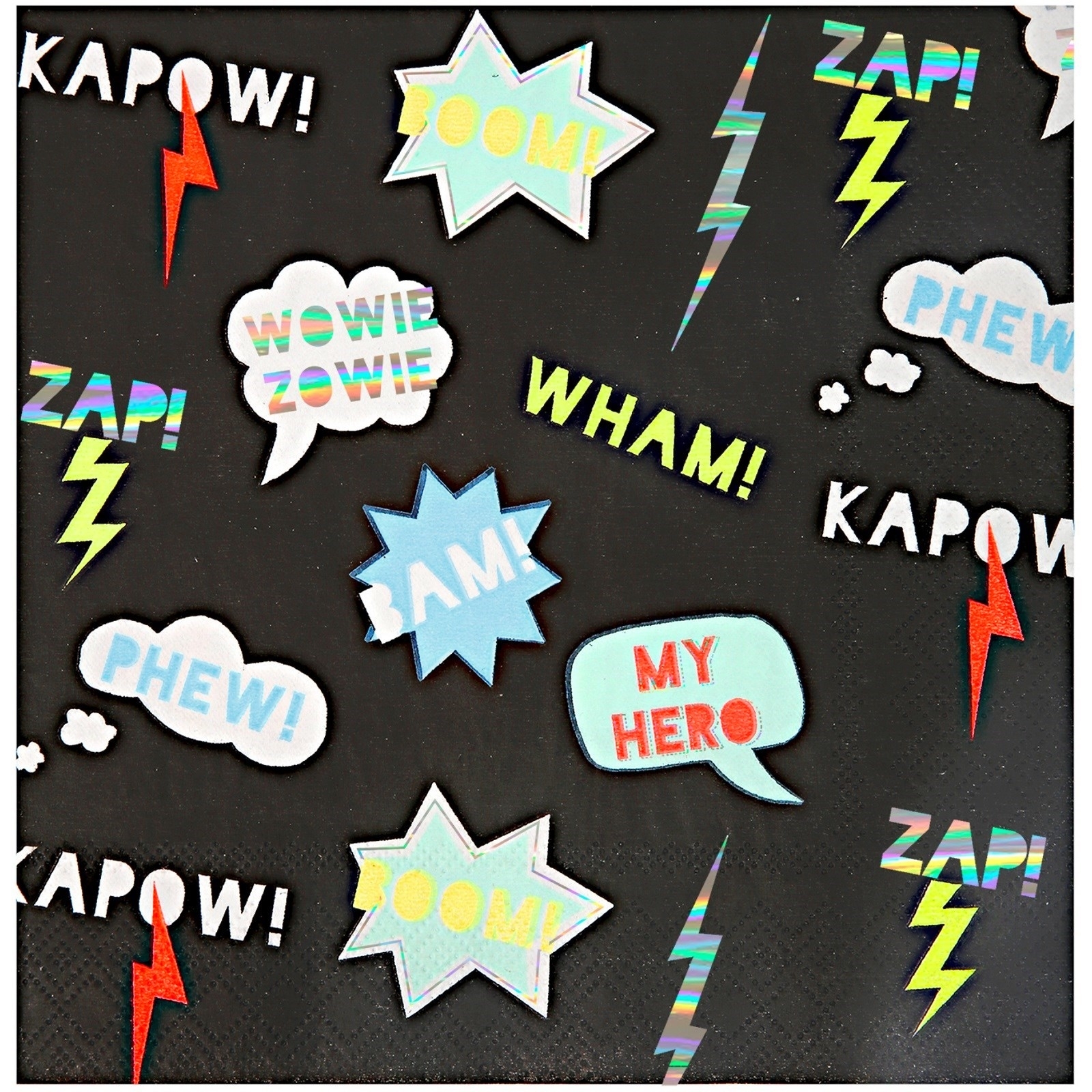 Meri Meri Zap Large Napkins / Serviettes (Pack of 16)