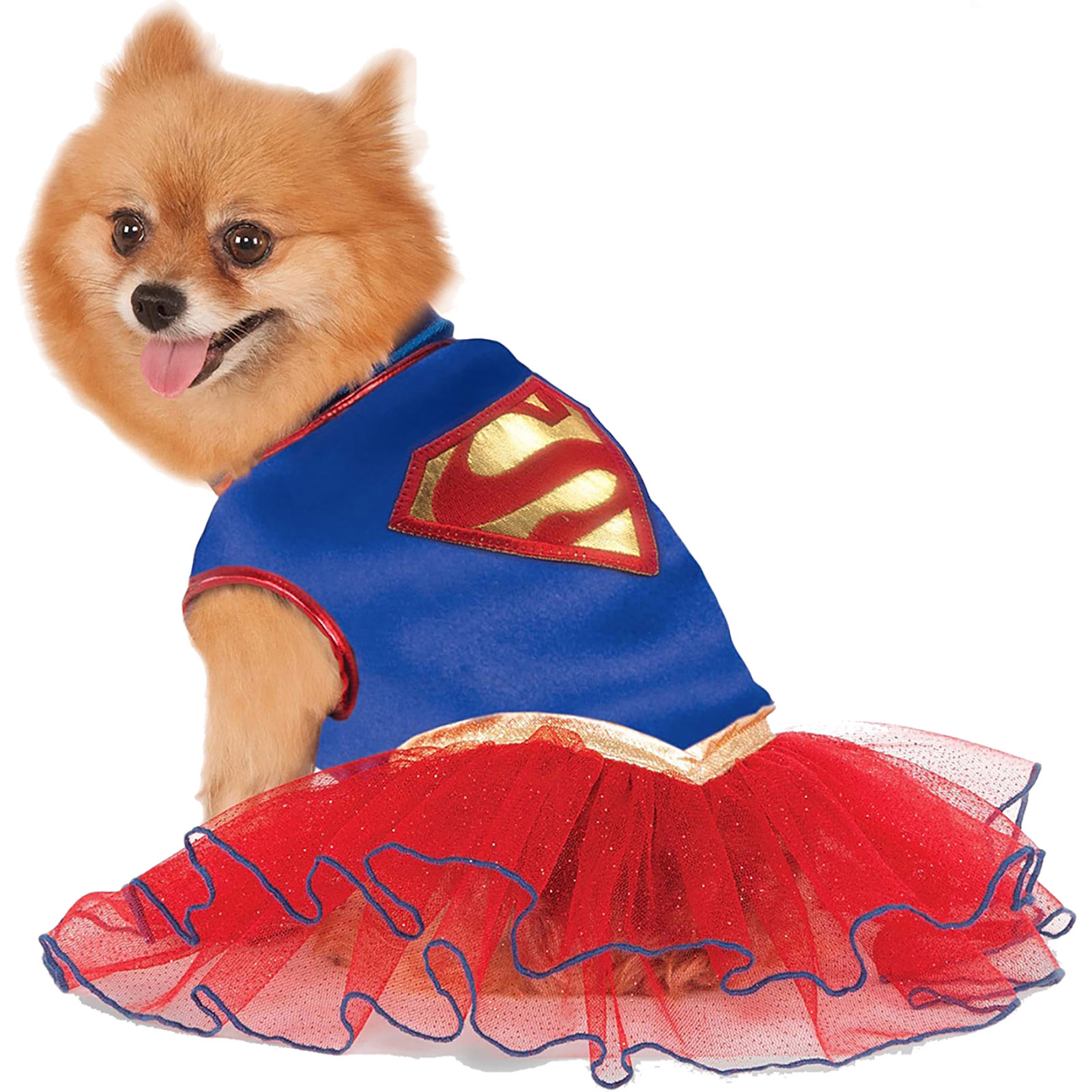 Supergirl Tutu Dress Pet Costume 