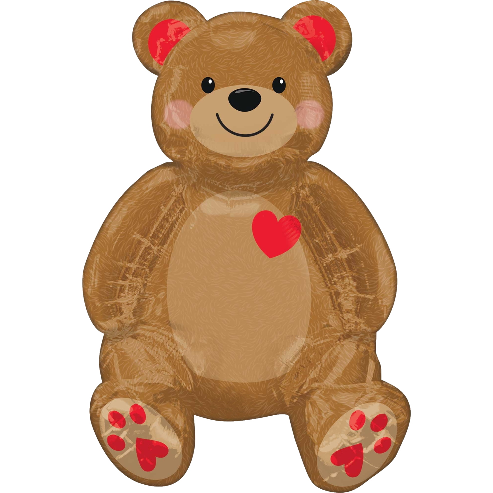 Sitting Teddy Bear Air Fill Foil Balloon 50cm