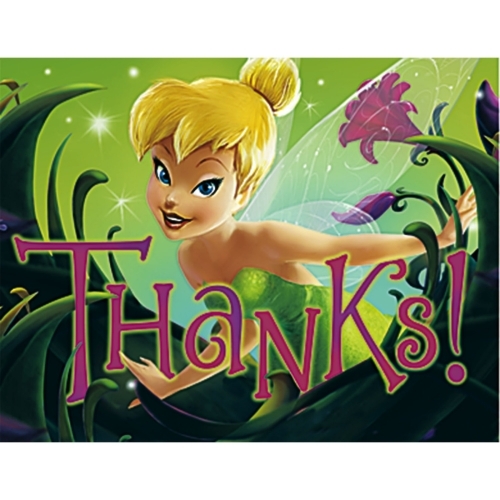 Tinkerbell Party Thank You Cards (Pack of 8)