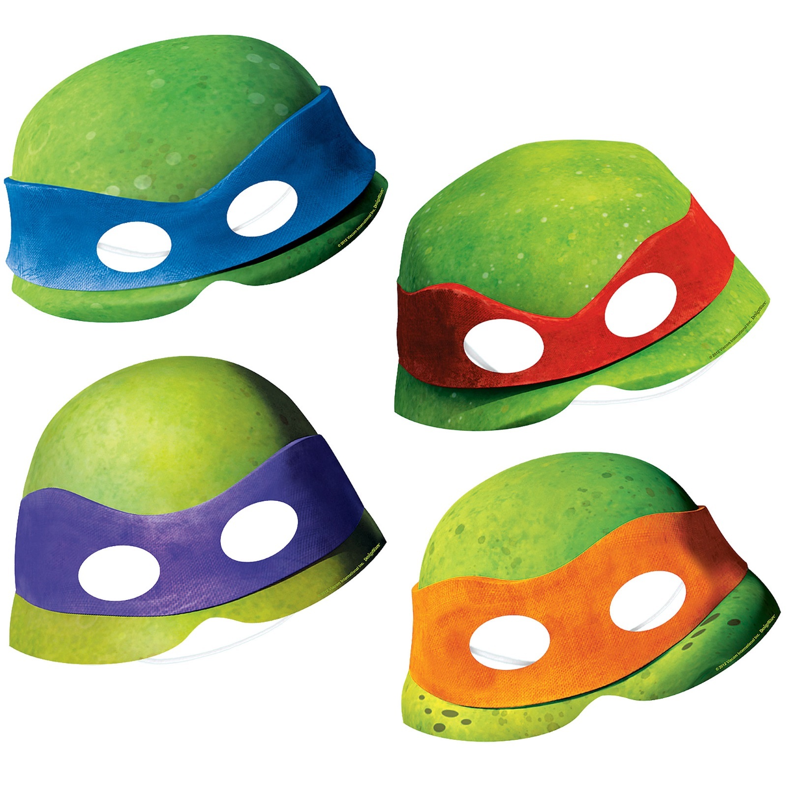 Teenage Mutant Ninja Turtles Party Masks (Pack of 8)