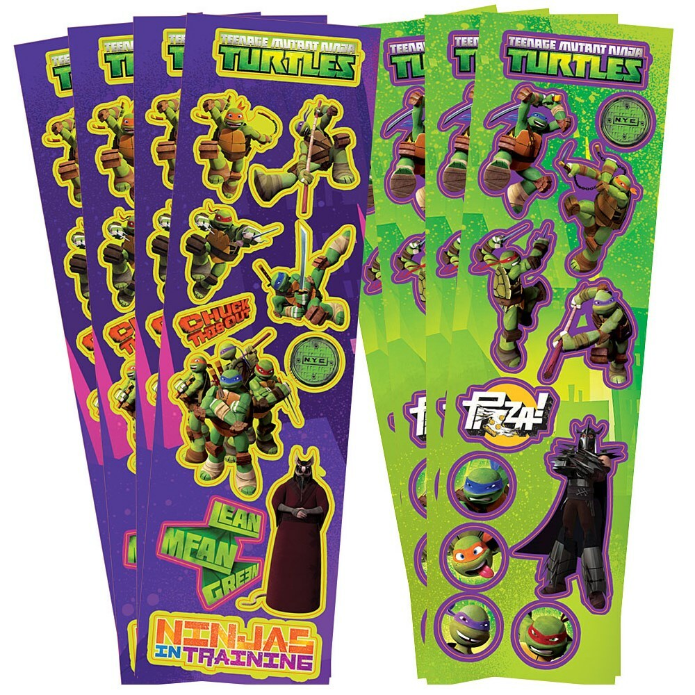 Teenage Mutant Ninja Turtles Stickers (8 Sheets)