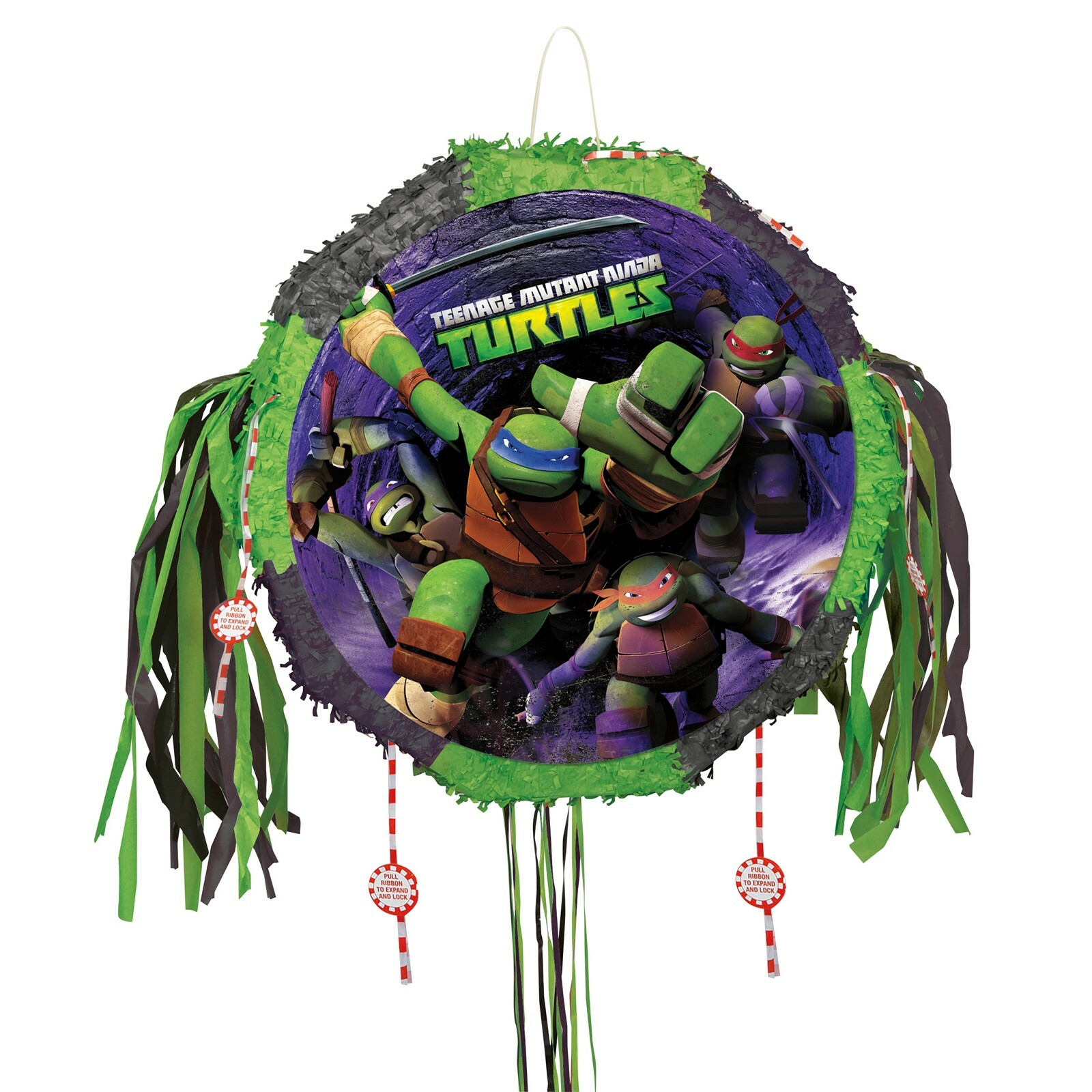 Teenage Mutant Ninja Turtles Round Pull String Pinata