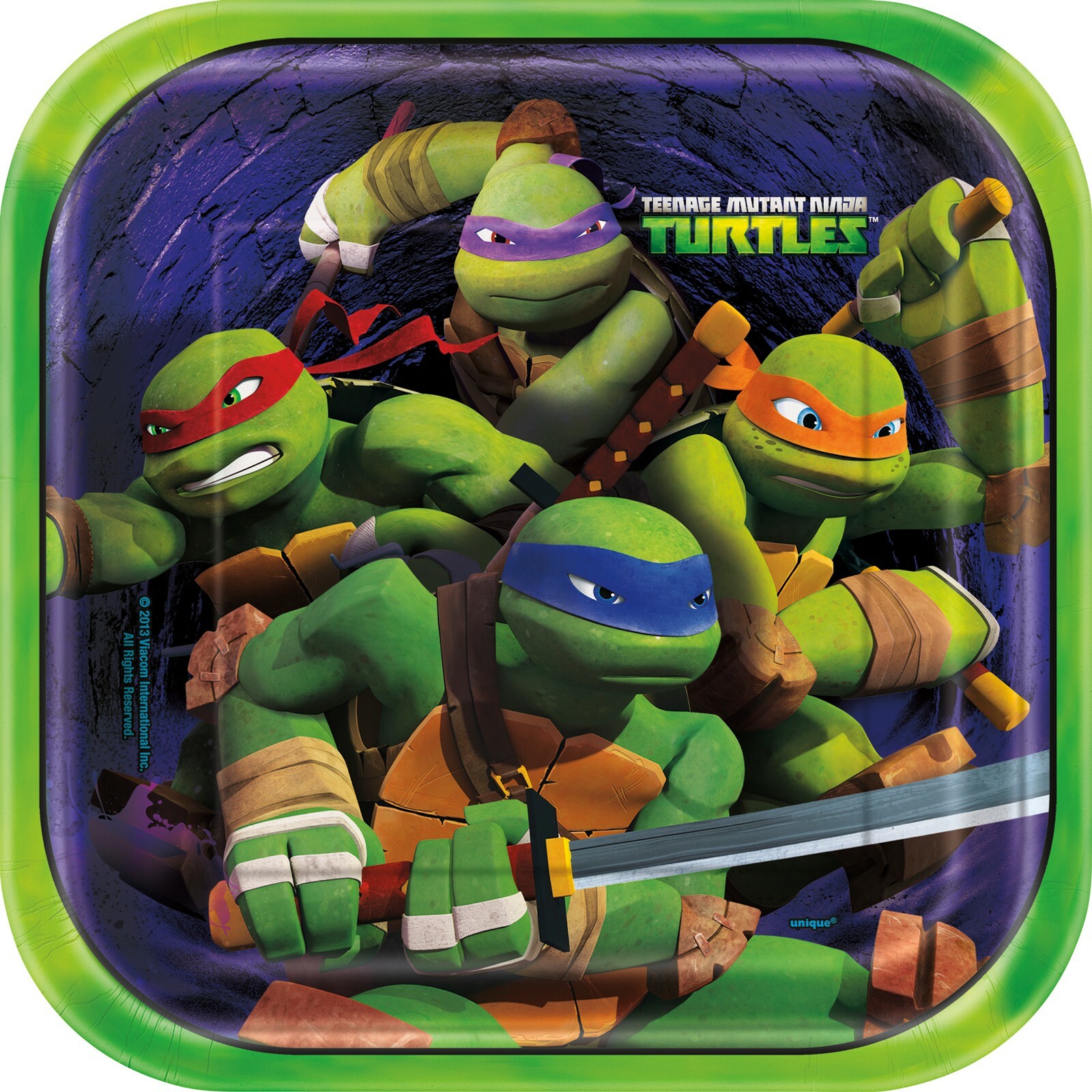 Teenage Mutant Ninja Turtles Large Paper Plates (Pack of 8)