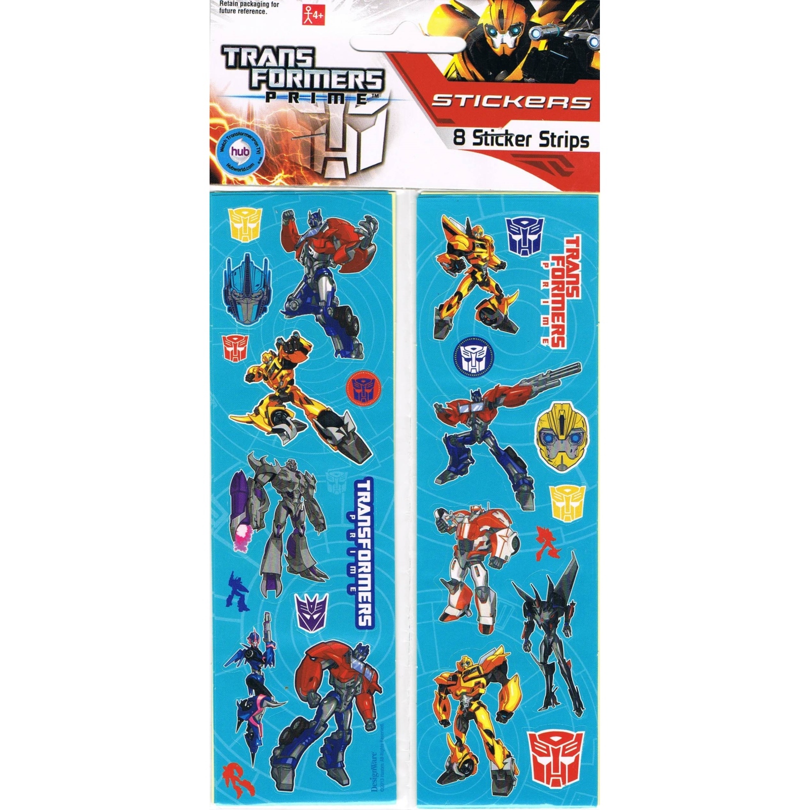 Transformers Prime Stickers (8 Sheets)